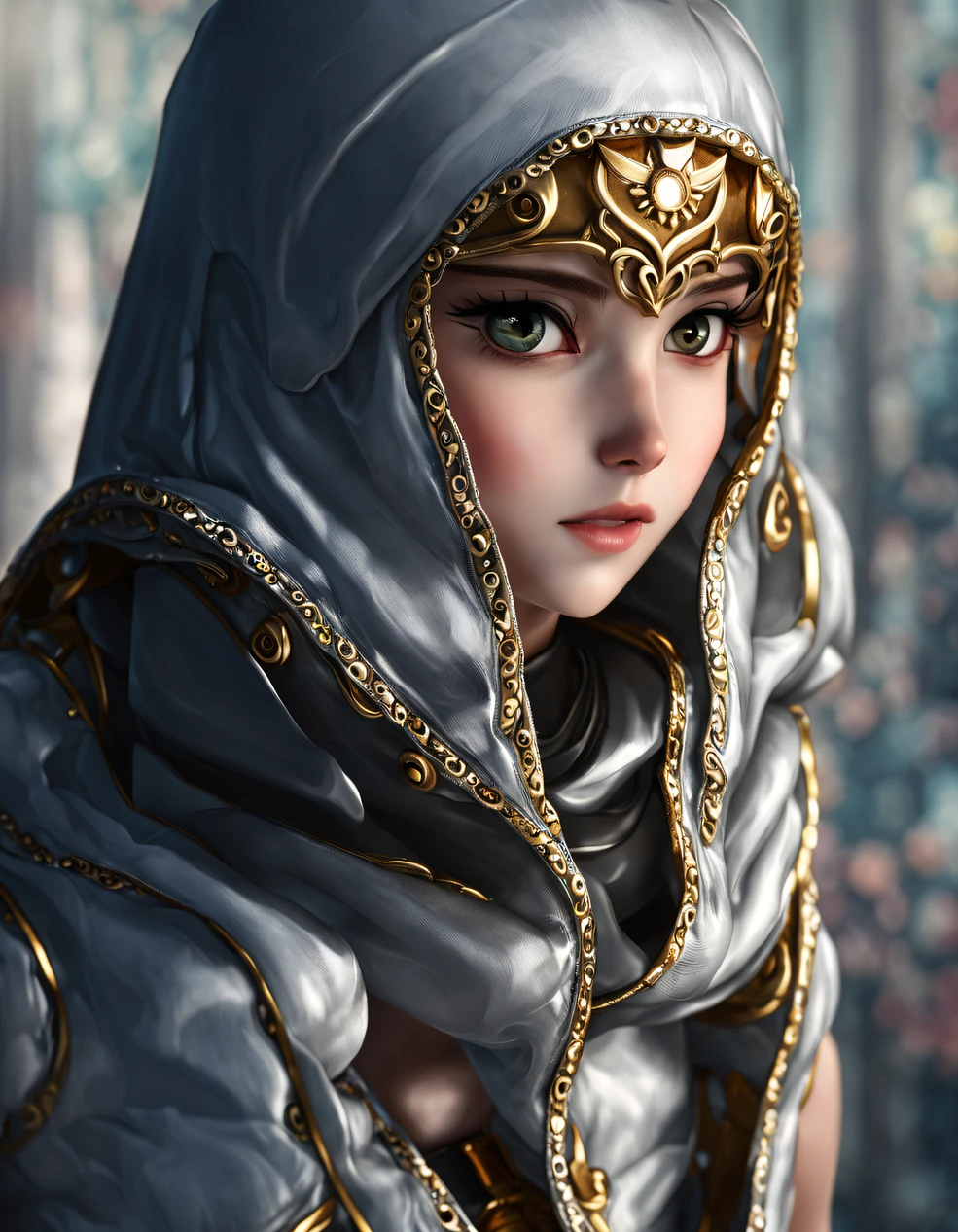 Masterpiece, Best quality, Best quality, Amazing, Beautiful detailed eyes,((1girll)), fi
Nely in detail, Depth of field, Extremely detailed Cg Unity 8K wallpaper, full bodyesbian,(或
ther minato aqua), (((a girl wears Clothes with a silver texture))),
((Extremely gorgeous metal style)),((metal crown,Decorated with ornate stripes)),
((((Various metals background)))),
Sputtered molten iron,(Floating hair),((Hair like melted metal)),(((Detailed face))), (((
Detailed eyes))),(((Clothes made of silver))),(((Clothes with gold lace))),((full bodyesbian)),(
(((flowing gold and silver)))),(((((everything flowing and melt))))),(((((Flowing iron))))
),(((((Flowing silver))))),((((lace flowing and melt))))