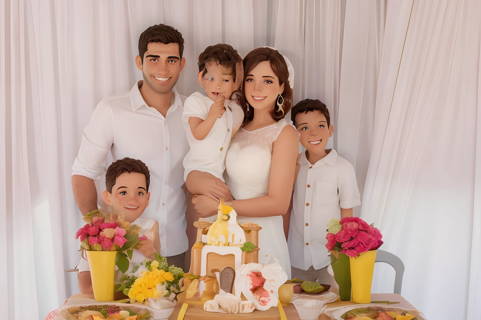 Hoje, O humor de felicidade entre o casal em uma vila de comida