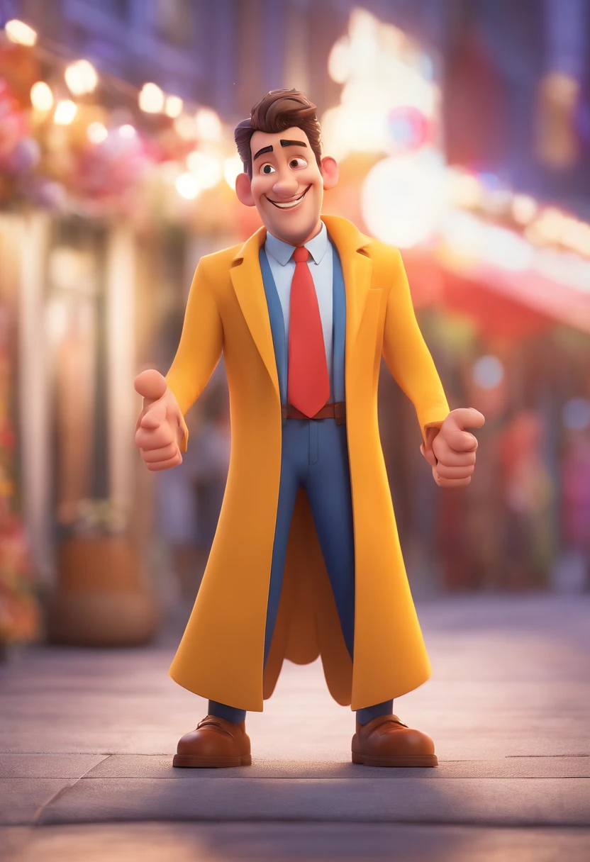 Smiling Man Illustration, sorriso insano, Homem de pele marrom com um sorriso gigante, happily smiling at the camera, sorriso atrevido, he's smiling, sorriso muito grande, Macho sorridente, foto de perfil headshot, rindo sorriso enorme, desenhando no estilo de Arte 3D, c4d, fundo de cor branco puro, estilo disney, estilo pixar render ilustracao Super Detalhe, 8k