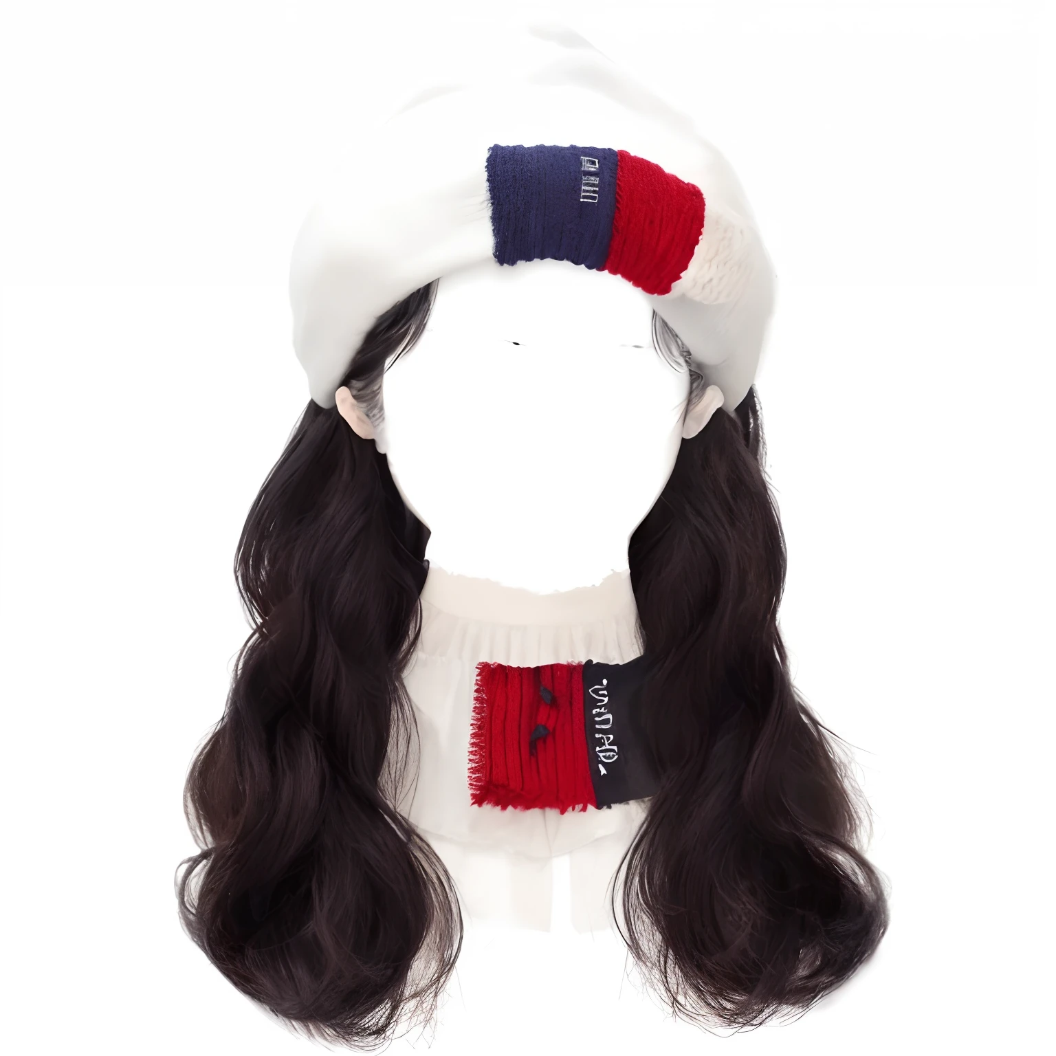 Close-up of a doll wearing a hat and scarf, [ Digital art ]!!, [ Realistic photo ]!!, Digital art. @mariomaniacdude, ( ( Fault art ) ), 8 k'' ), # 0 1 7 9 6 F, inspired by Sim Sa-jeong, digital art but photo, Inspired by Horace Vernet, wig, Very aesthetic!!!!!!