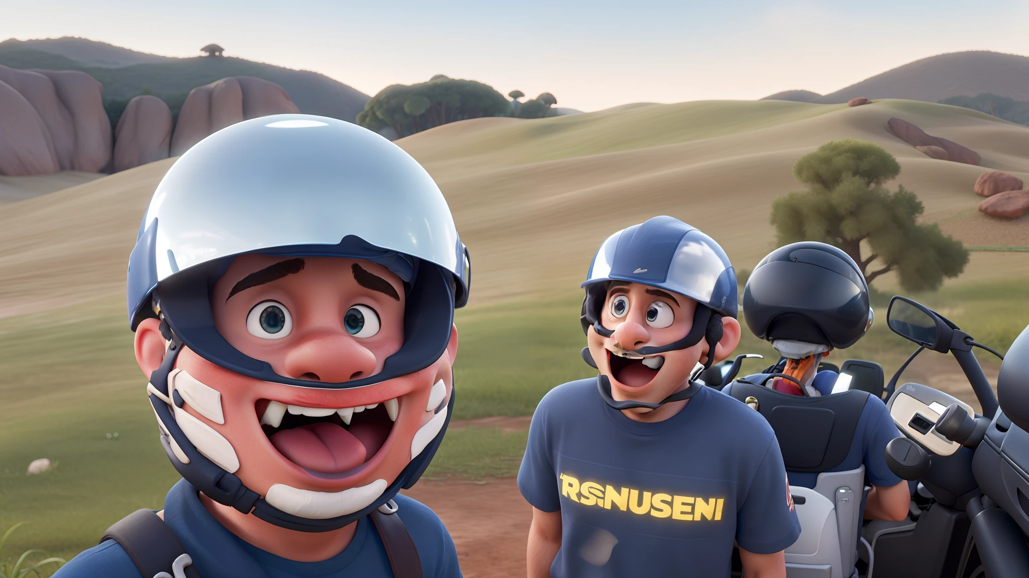 Usae estilo disney 3d para recriar a imagem referencia