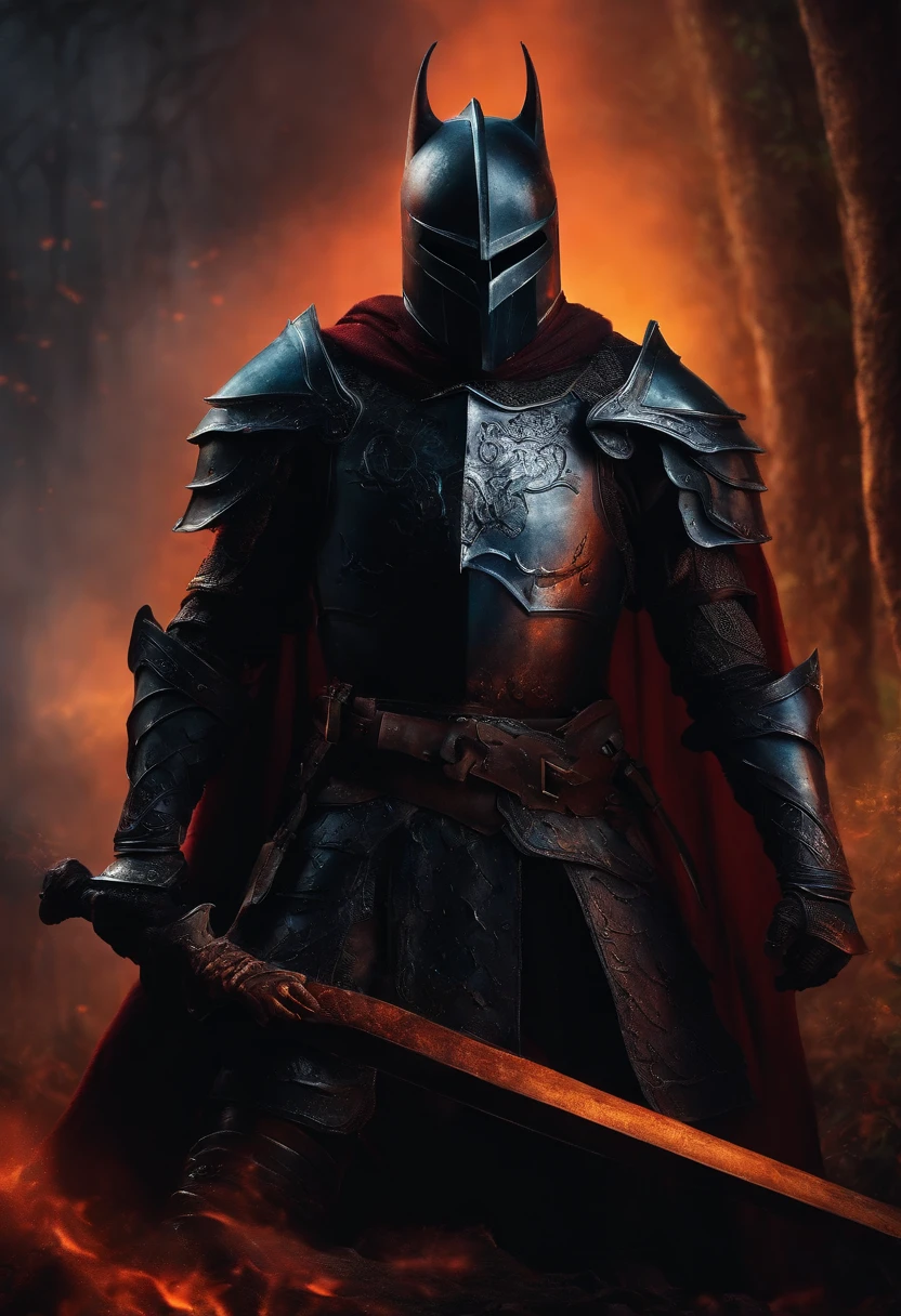 Dark scale knight with giant spear