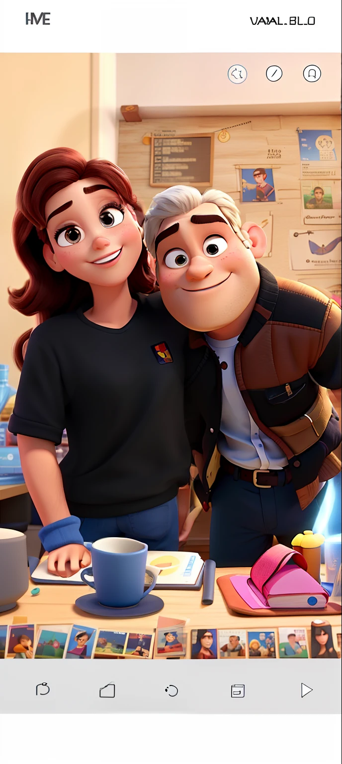 Mulher e homem estilo Disney pixar ,alta qualidade,melhor qualidade