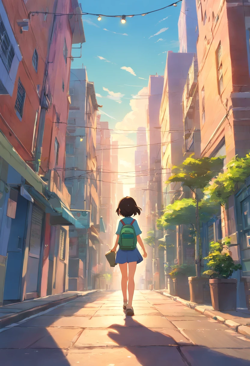 um menino de 6 anos de idade, cabelos castanho, corpo inteiro, disney pixar, cute