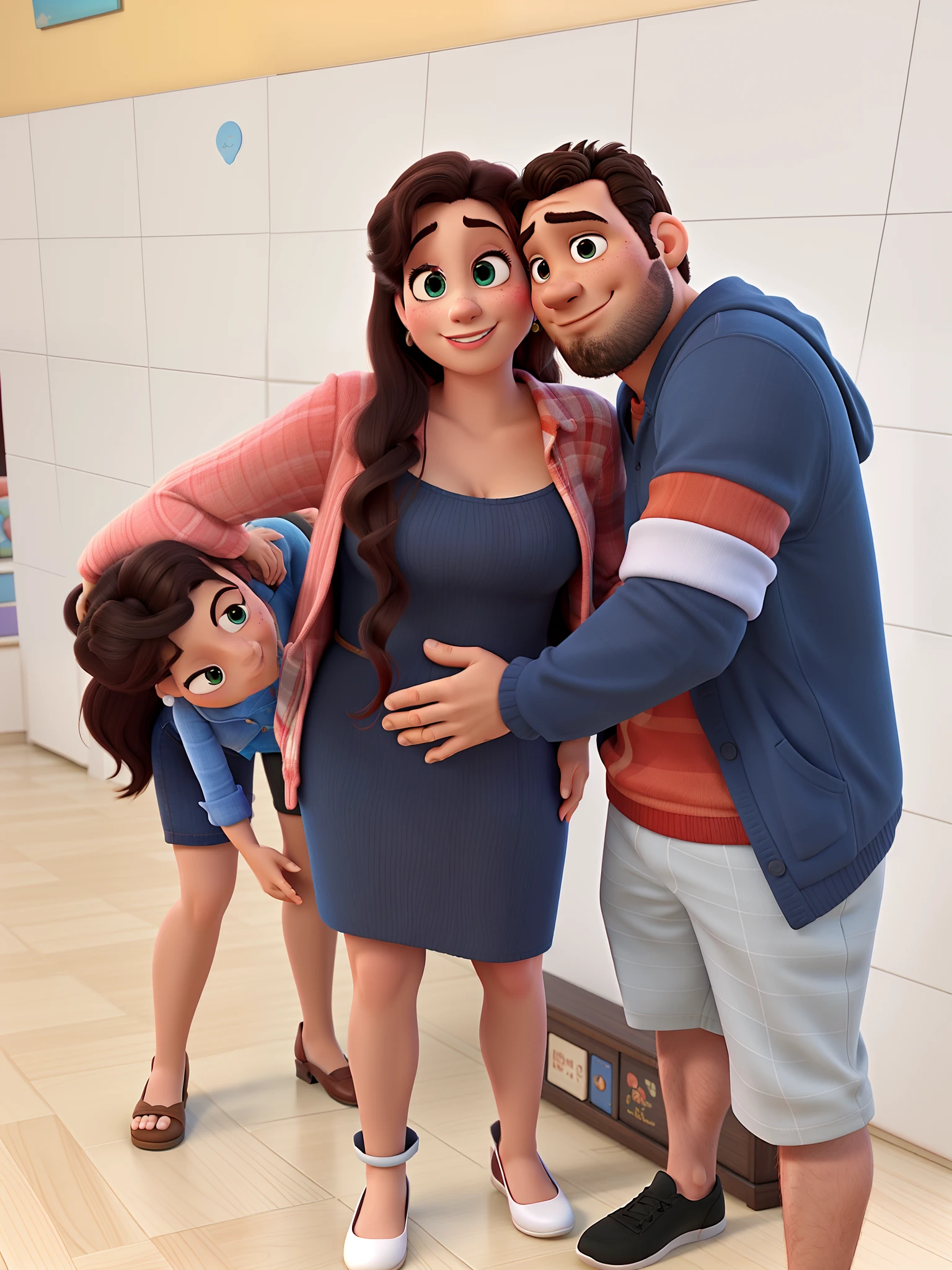 romantic couple, igual aos filmes Disney Pixar