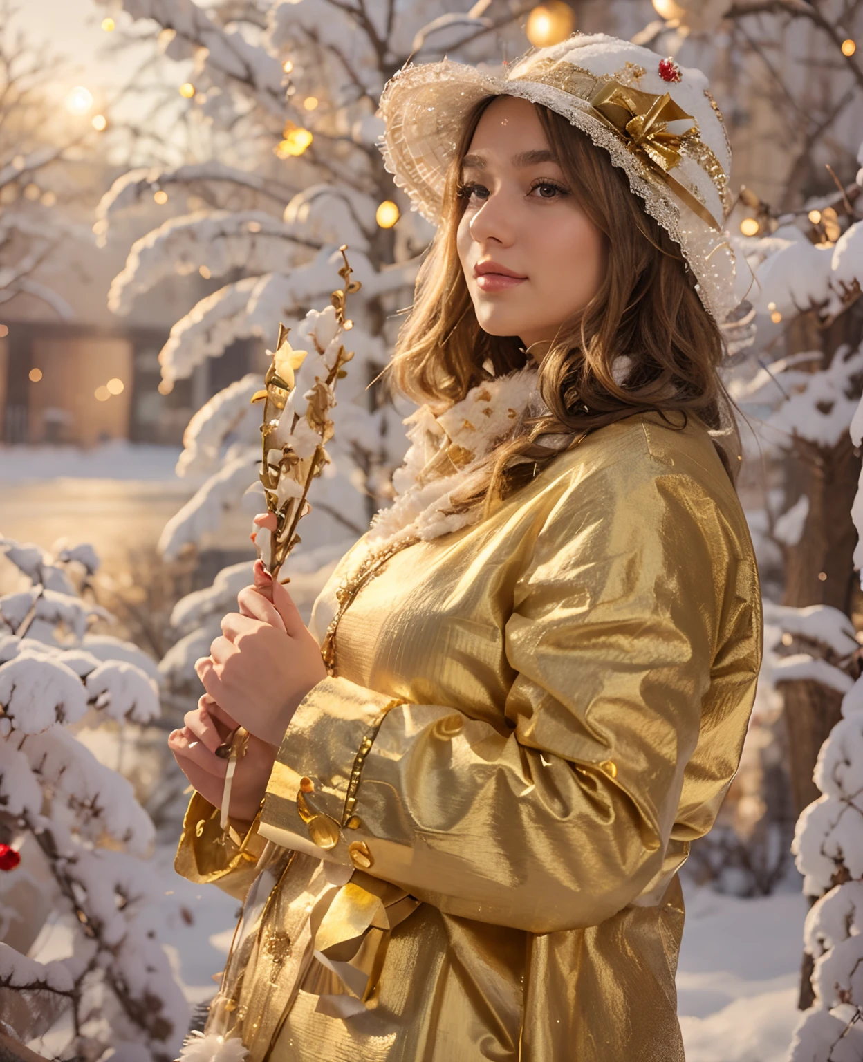 New Year's decorations, scenery artwork, Garlands