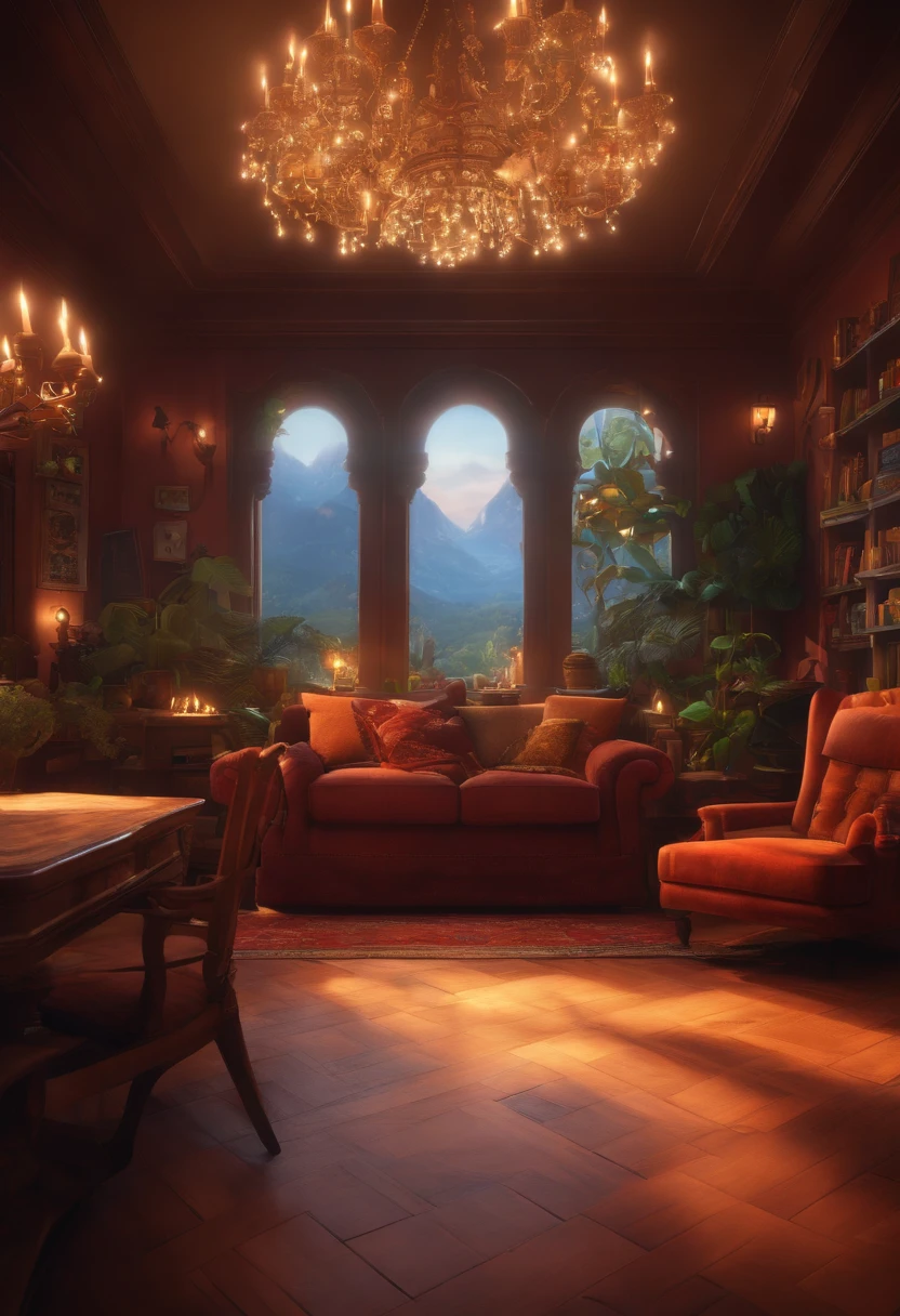 image style pixar with games in the backgroud