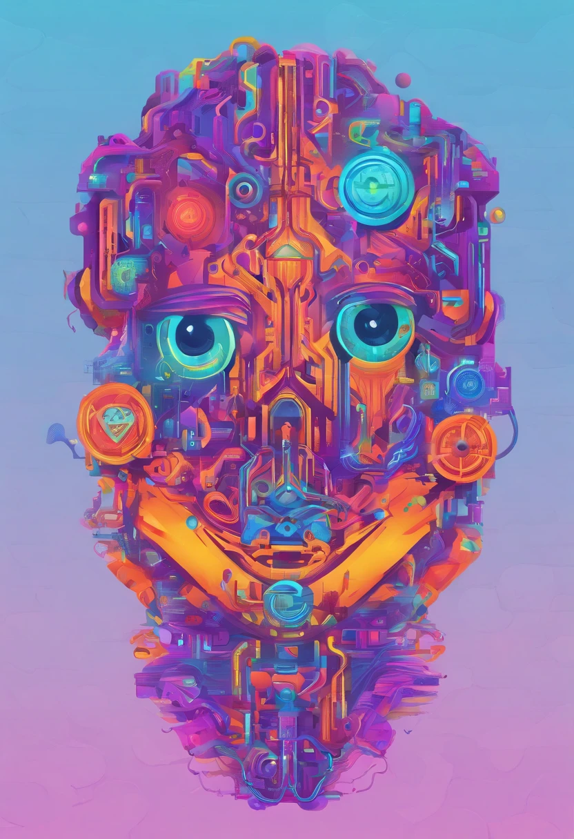 The logo features a stylized image of a cybersuit,fluency, Modern lines. She stands in an elegant posture,Leaning forward slightly. Her hair flows like a waterfall of numbers,The gradient color ranges from light blue at the tip to deep purple at the root. His eyes are bright and futuristic, For them,There is a cybernetic glow. em seu peito, Just above his heart, is a small icon representing a gear, encoding "Machine" In "Stupid machines". This gear is minimalist,Silver-toned. typographic "Stupid machines" Below the numbers is written Hyundai, Stylized fonts. The text is in a cybernetic tone that matches the diagram, The letters have a futuristic look