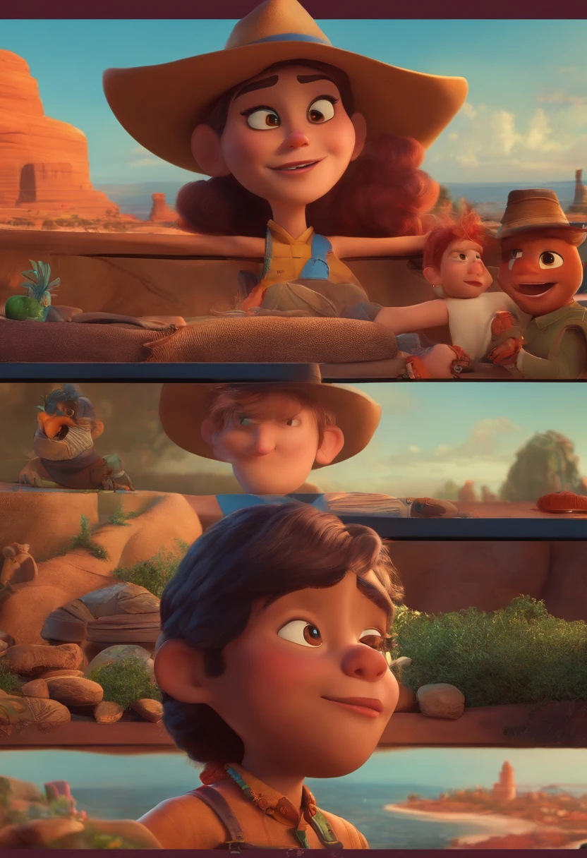 Criar um personagem no estilo pixar dentro de um jaleco. personagem morena