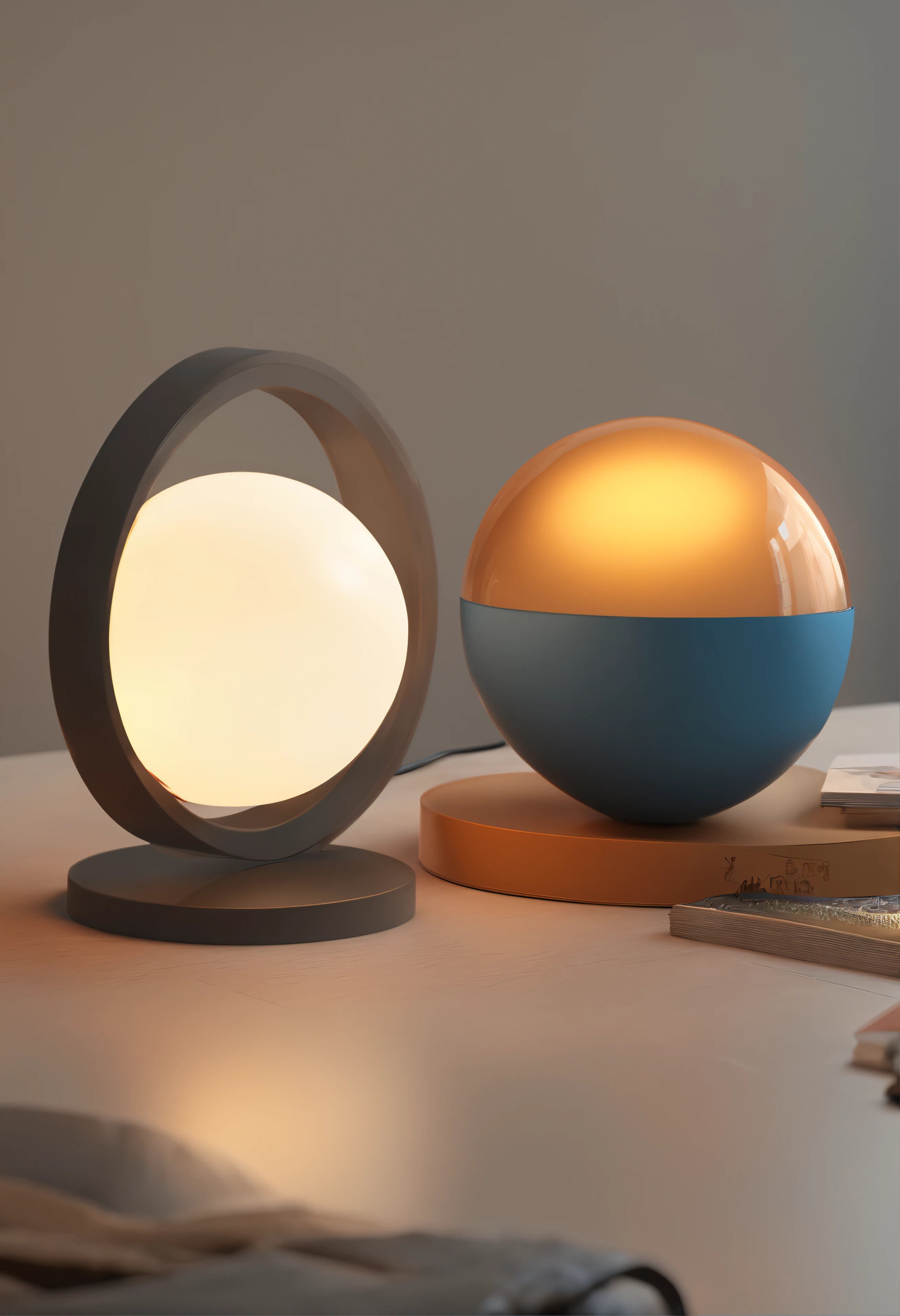 Spherical table lamp