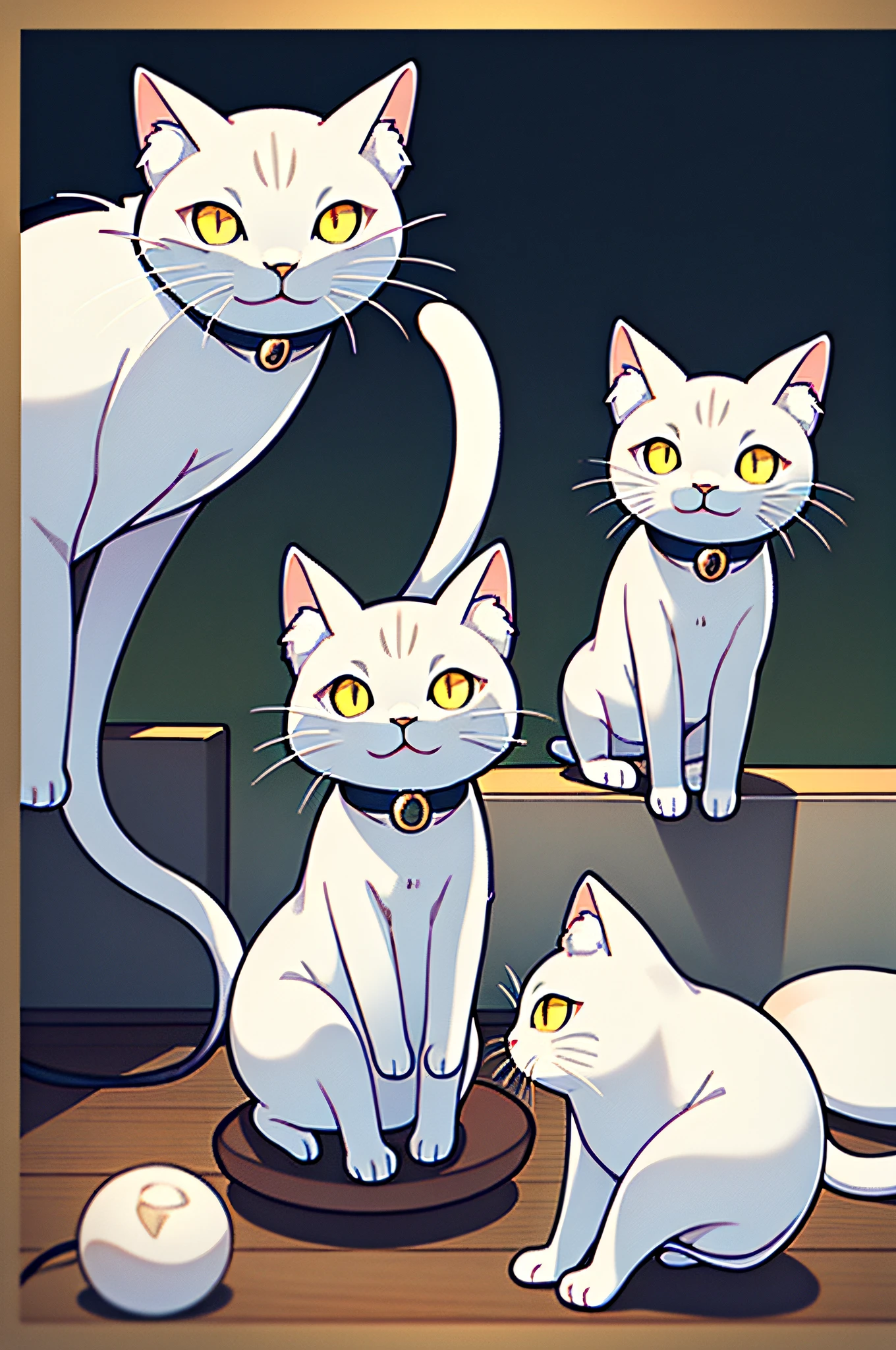 Cute cat, playing