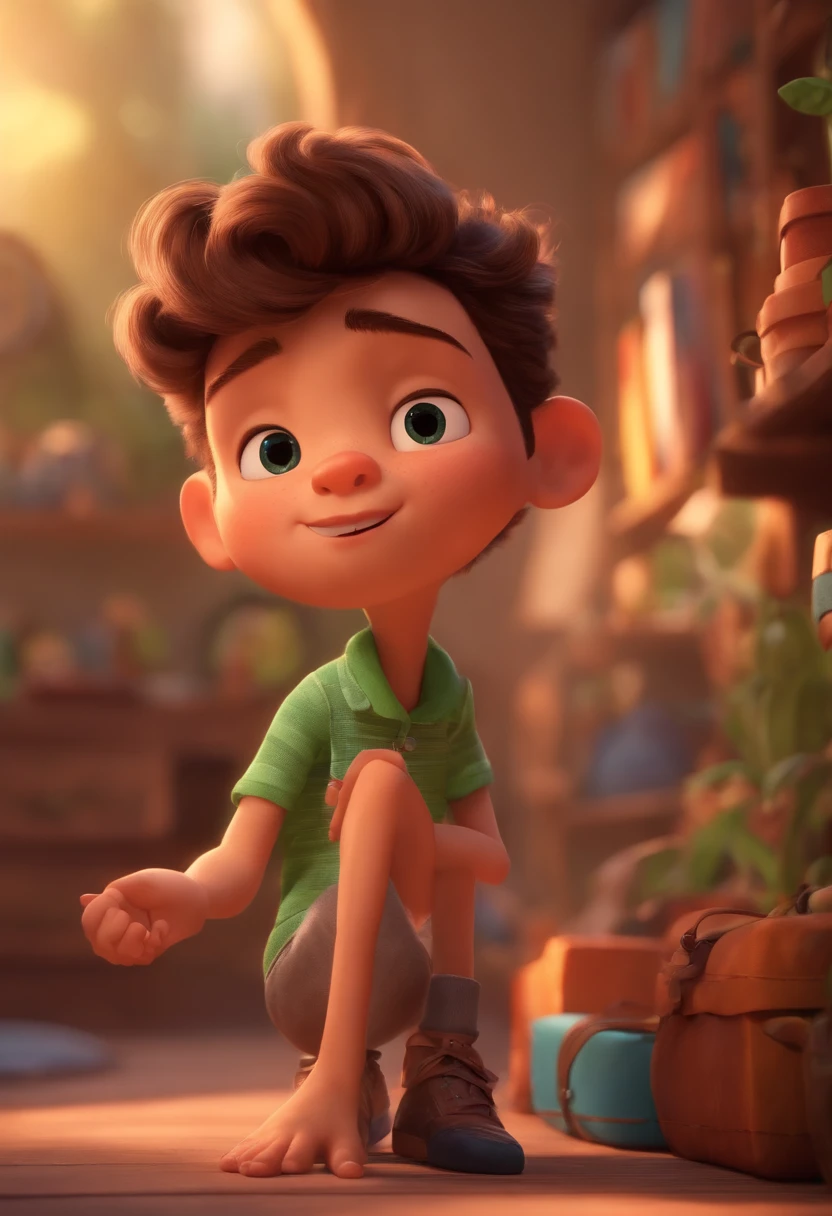 Beautiful 4 year old child with curly hair smiling shy and disguising look