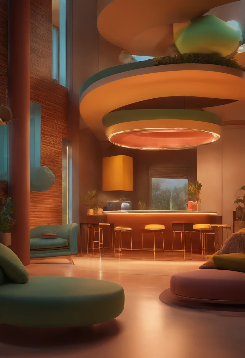 Um arquiteto de sonhos futurista, mas realista, inspired by Pixar animation, de perto. The character takes center stage with captivating facial expressions, oferecendo um toque de irrealidade.