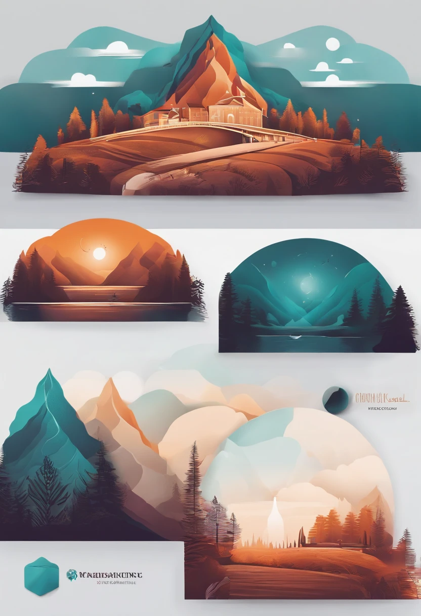 Make a brand logo for a Northeasterner with a degree in accounting, gabriel lopes