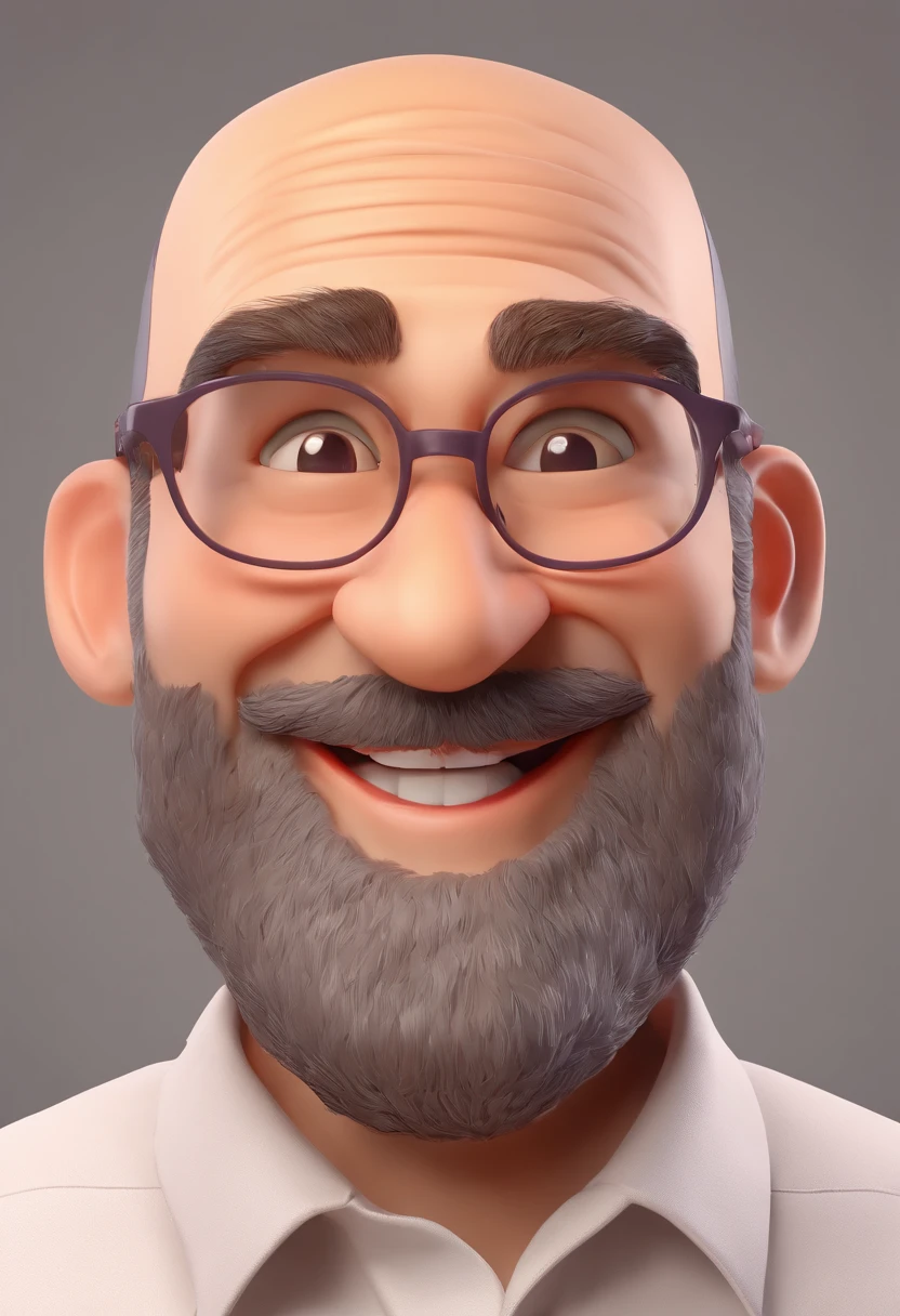 Smiling Man Illustration, sorriso insano, Homem de pele marrom com um sorriso gigante, happily smiling at the camera, sorriso atrevido, he's smiling, sorriso muito grande, Macho sorridente, foto de perfil headshot, rindo sorriso enorme, desenhando no estilo de Arte 3D, c4d, fundo de cor branco puro, estilo disney, estilo pixar render ilustracao Super Detalhe, 8k