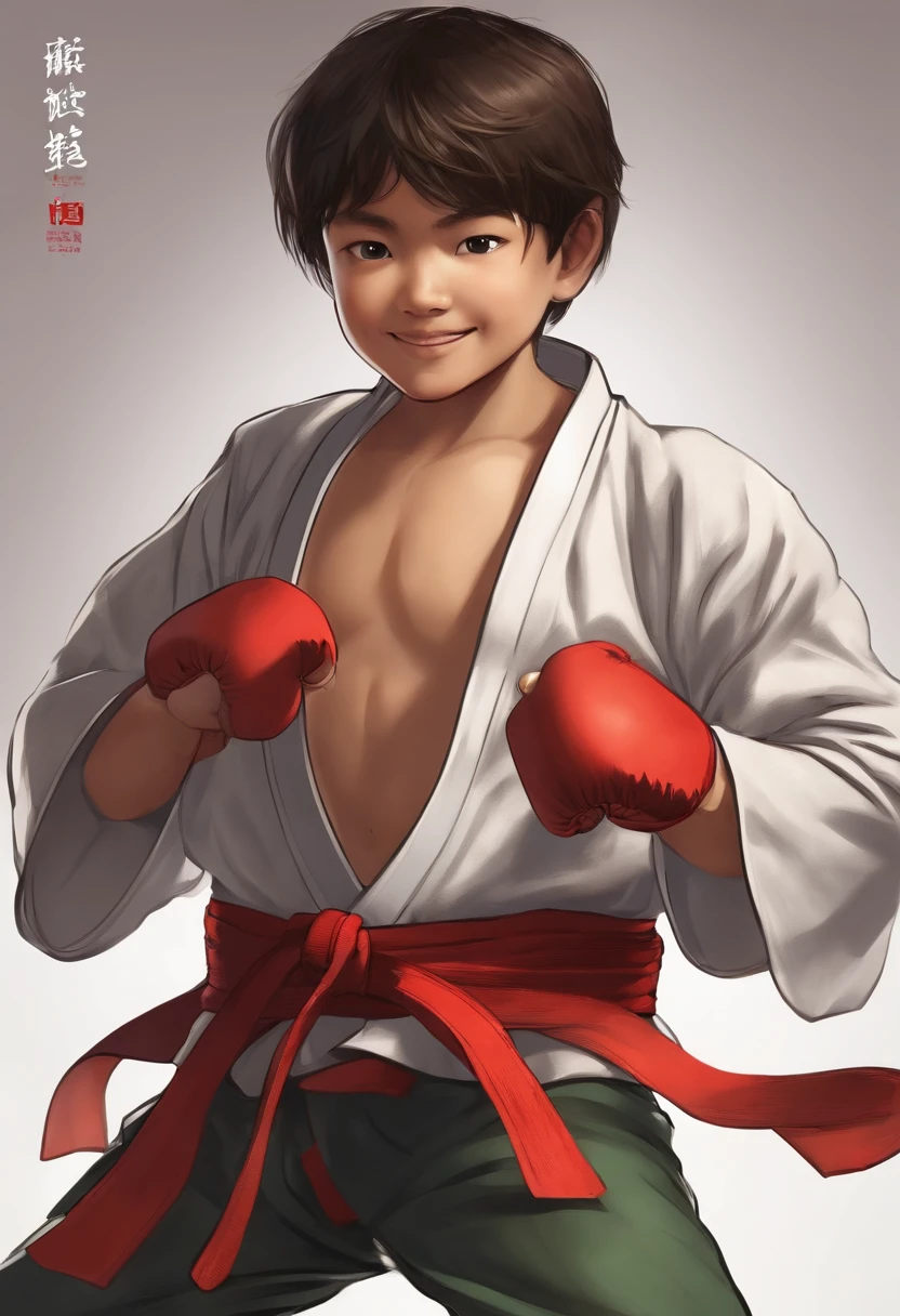 martial arts fighter, kids, tatame, takedown, smile, fun