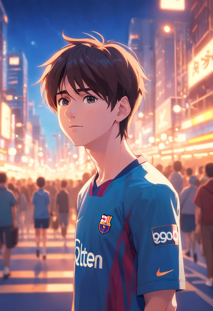 Lionel Messi, (Estilo Pixar) (master part: 1.2) (Bokeh) (best quality) (Detalhe da pele) (textura do detalhe) (8k) (argila) (Cinematic lighting) (Clear focus)
