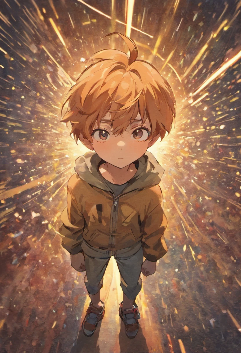 Image of a boy for a story in a YouTube video in Pixar format, He's the little allabester, He's the class leader, He's outgoing, Playful and gets up for a lot of things