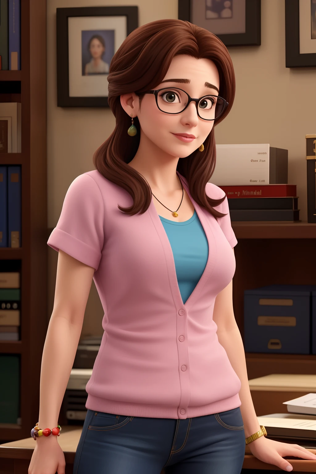Uma mulher de 33 anos, fã de how i met your mother, que ama o mundo geek e trabalha como designer.