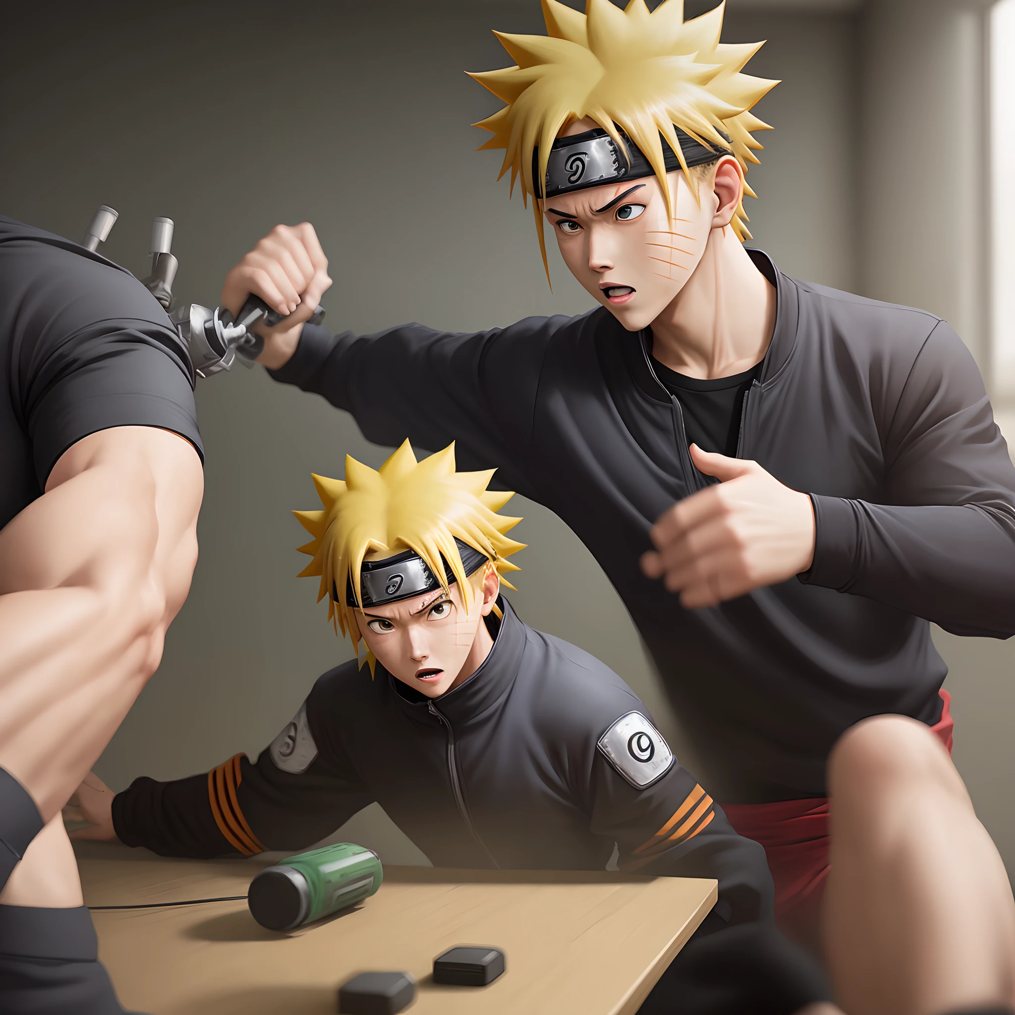Naruto Uzumaki Teaching the Stages of Motor Learning