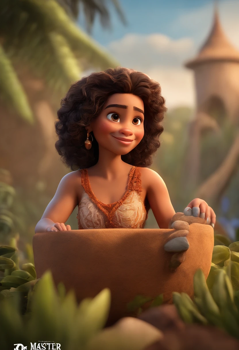 personagem dos desenhos animados de uma menina igual a Moana baby, animation character, Caractere estilizado, animation style rendering, 3D estilizado, Arnold Maya render, 3 d render stylized, toon render keyshot, Personagem 3D, Personagem 3D, 3d rendering stylized, 3 d character render, personagem de desenho animado, Personagem de close up, Pose de personagem, (Estilo Pixar) (master part:1.2) (Bokeh) (best quality) (pele detalhada) (textura detalhada) (8k) (argila) (Cinematic lighting) (foco nítido