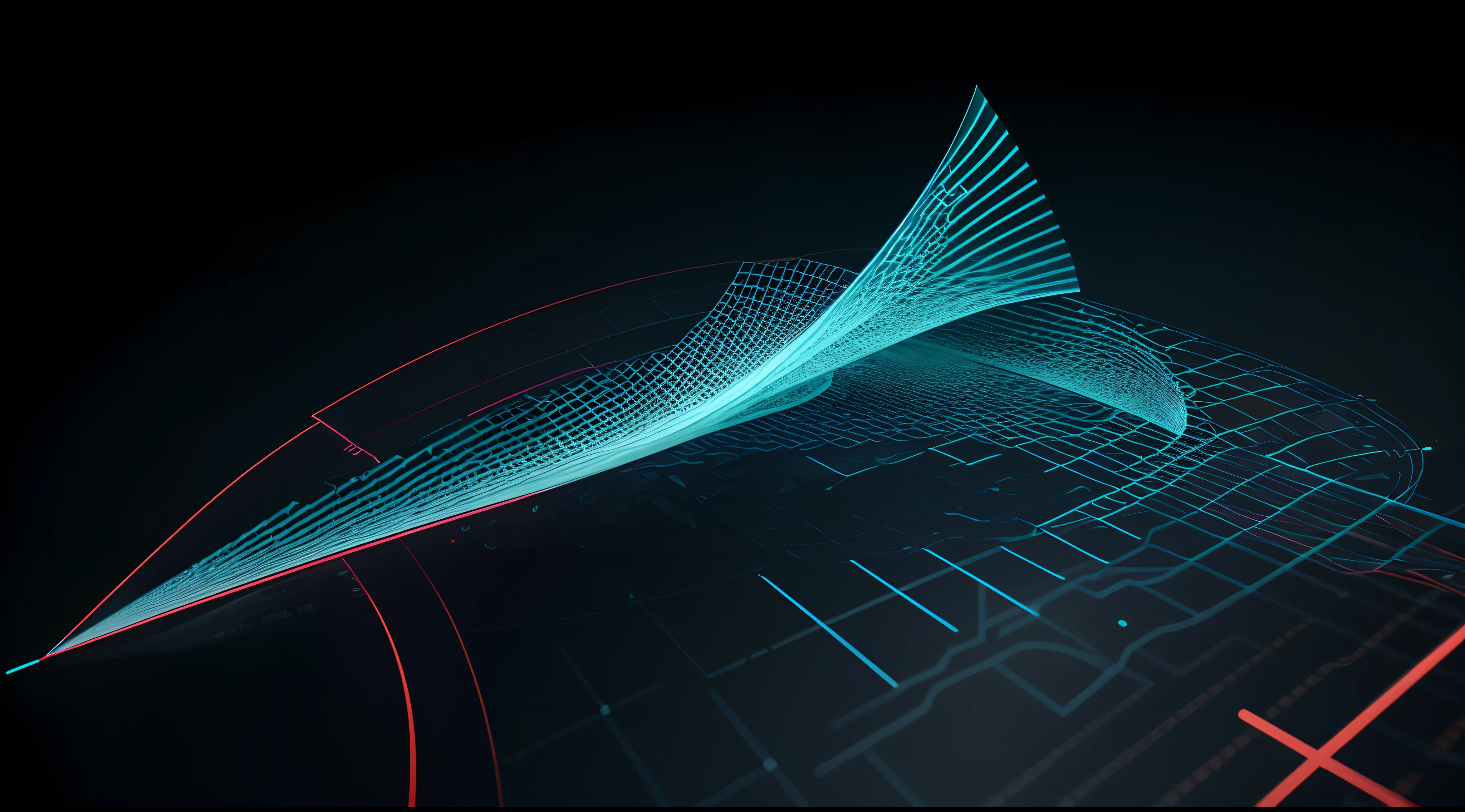 Engaging 3D visualization featuring stunning graphs、glinting