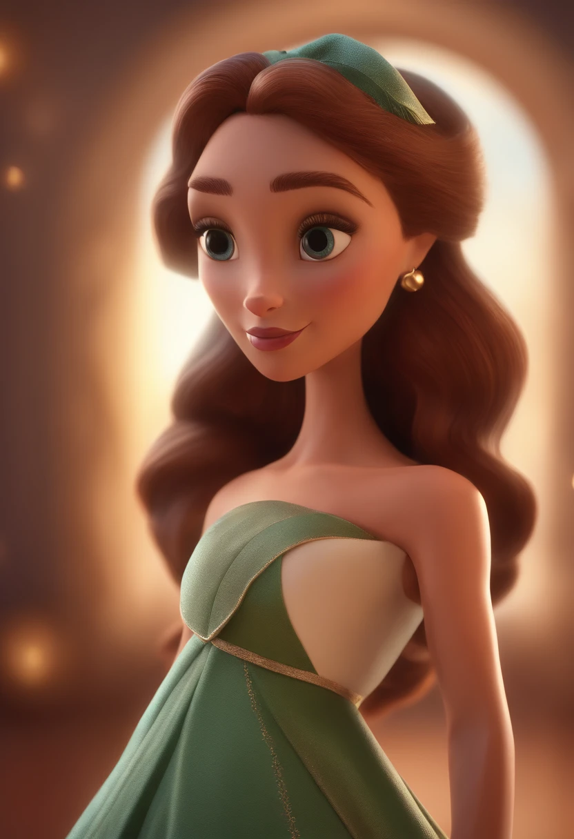 A woman with long, flowing red hair, piercing green eyes, porcelain skin, delicate facial features, elegant and graceful pose, serene and confident expression, ethereal and enchanting presence, wearing a flowing, shimmering dress, set against a lush, vibrant garden backdrop, (best quality,4k,8k,highres,masterpiece:1.2),ultra-detailed,(realistic,photorealistic,photo-realistic:1.37),cinematic lighting, rich color palette, dreamlike and romantic atmosphere, intricate details, beautiful and captivating