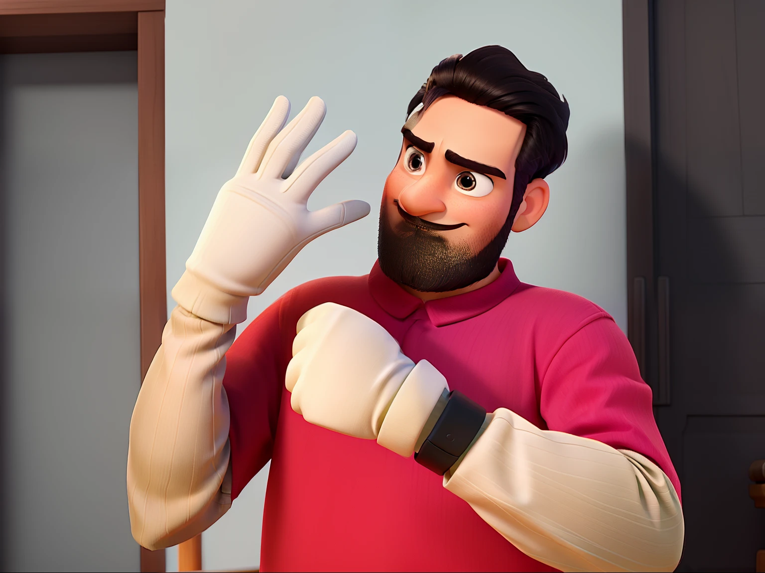 Um homem estilo Disney pixar, alta qualidade, melhor qualidade