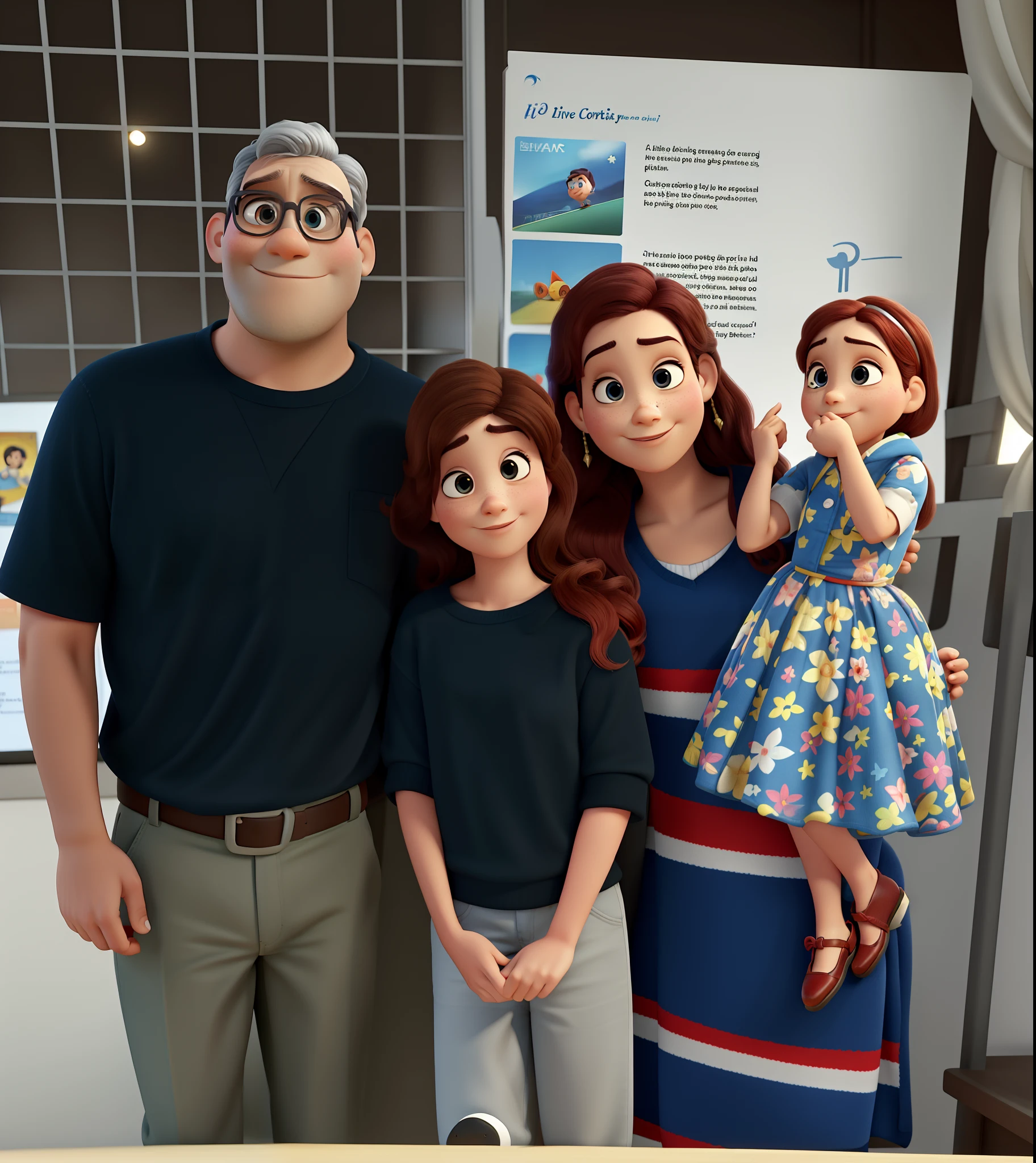 Pixar cercada por livros e conhecimento.
