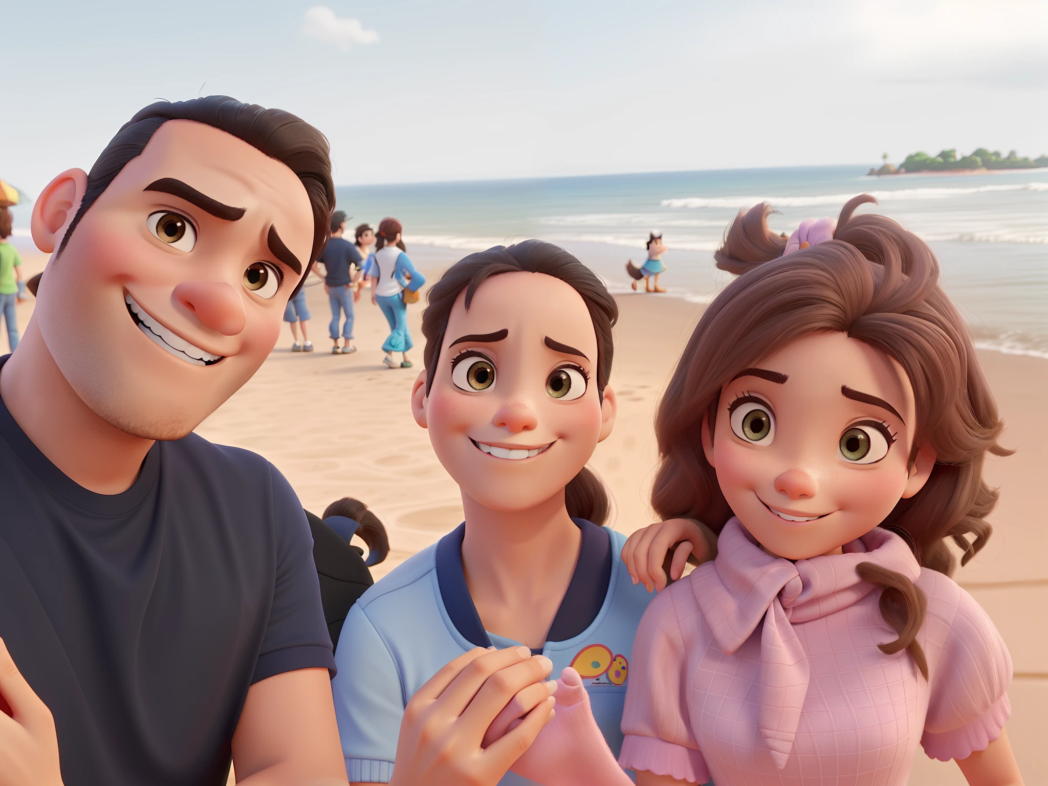 Pessoas estilo disney pixar, alta qualidade, melhor qualidade