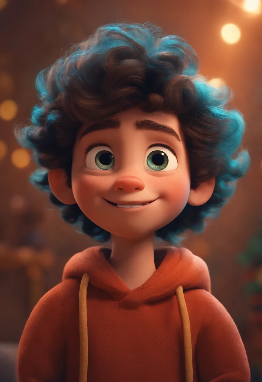 Image of a boy for a story in a YouTube video in Pixar format, He's the little allabester, He's the class leader, He's outgoing, Playful and gets up for a lot of things