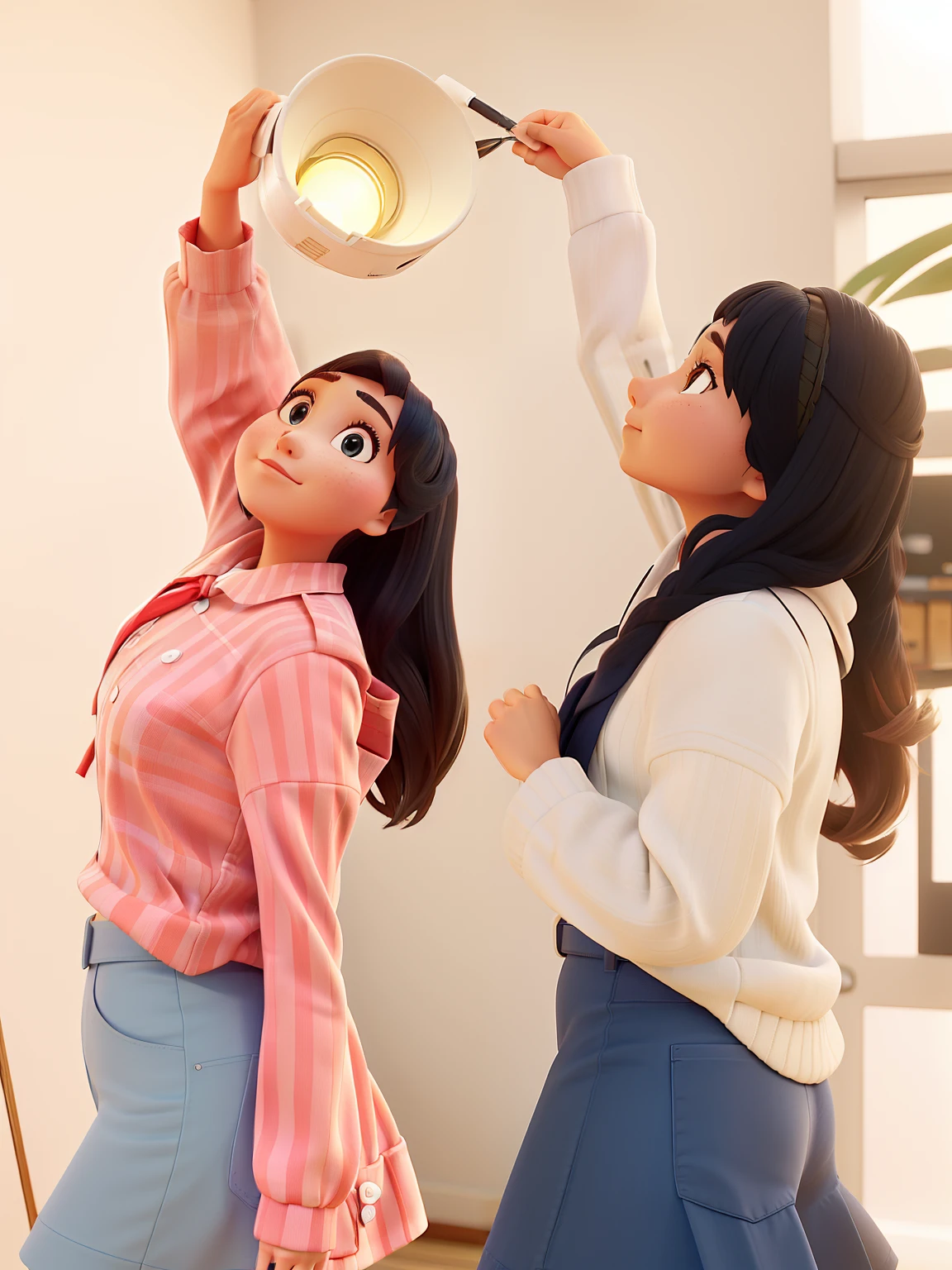 {{master part, best quality, CG extremamente detalhado, Unity 8k papel de parede, Cinematic lighting, }}, Sony α7, Quadro largo, South Pacific, during the war with Asian powers, vento que sopra no navio Aegis, 1 girl, corpo inteiro, sorrir, she is a sailor in the U.S. Navy, caucasiana, 20 anos, sorrir, blonde hair, bob curto, olhos azuis , long eyelashes ,