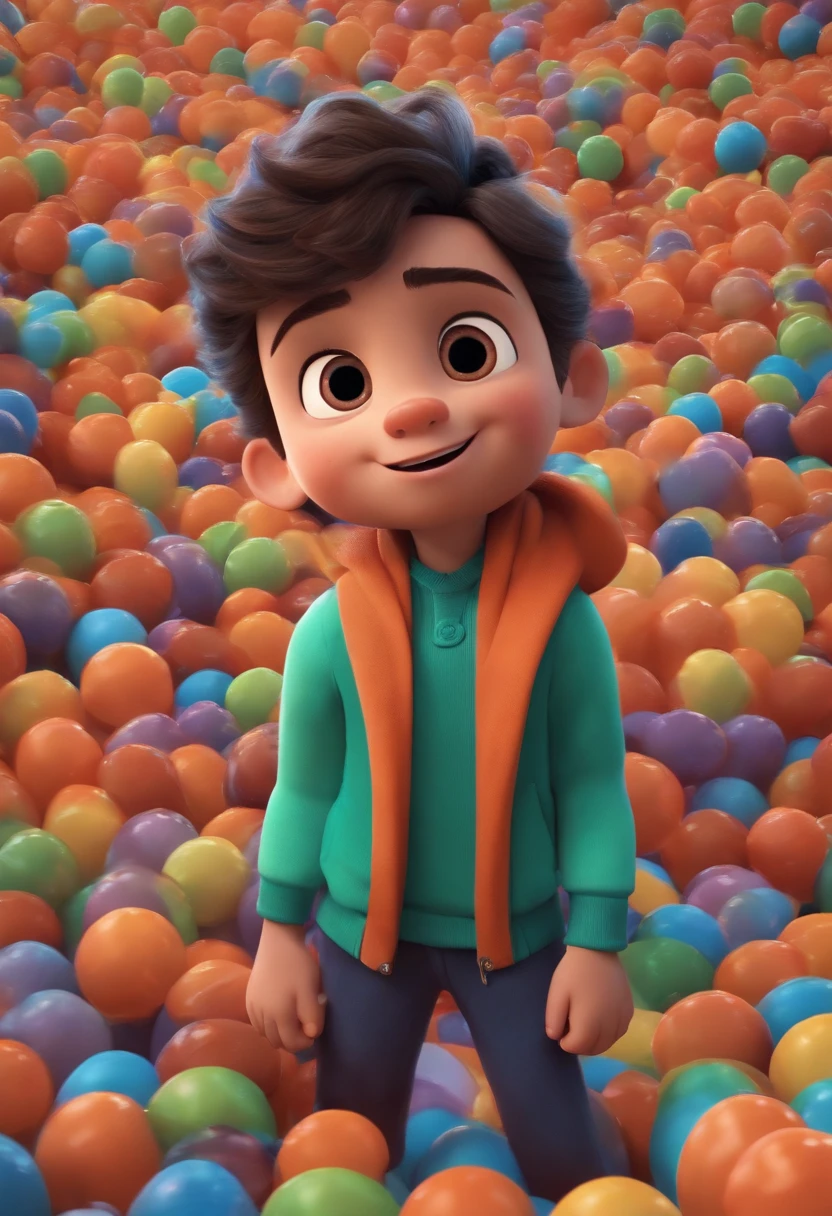 Image of a boy for a story in a YouTube video in Pixar format, He's the little allabester, He's the class leader, He's outgoing, Playful and gets up for a lot of things
