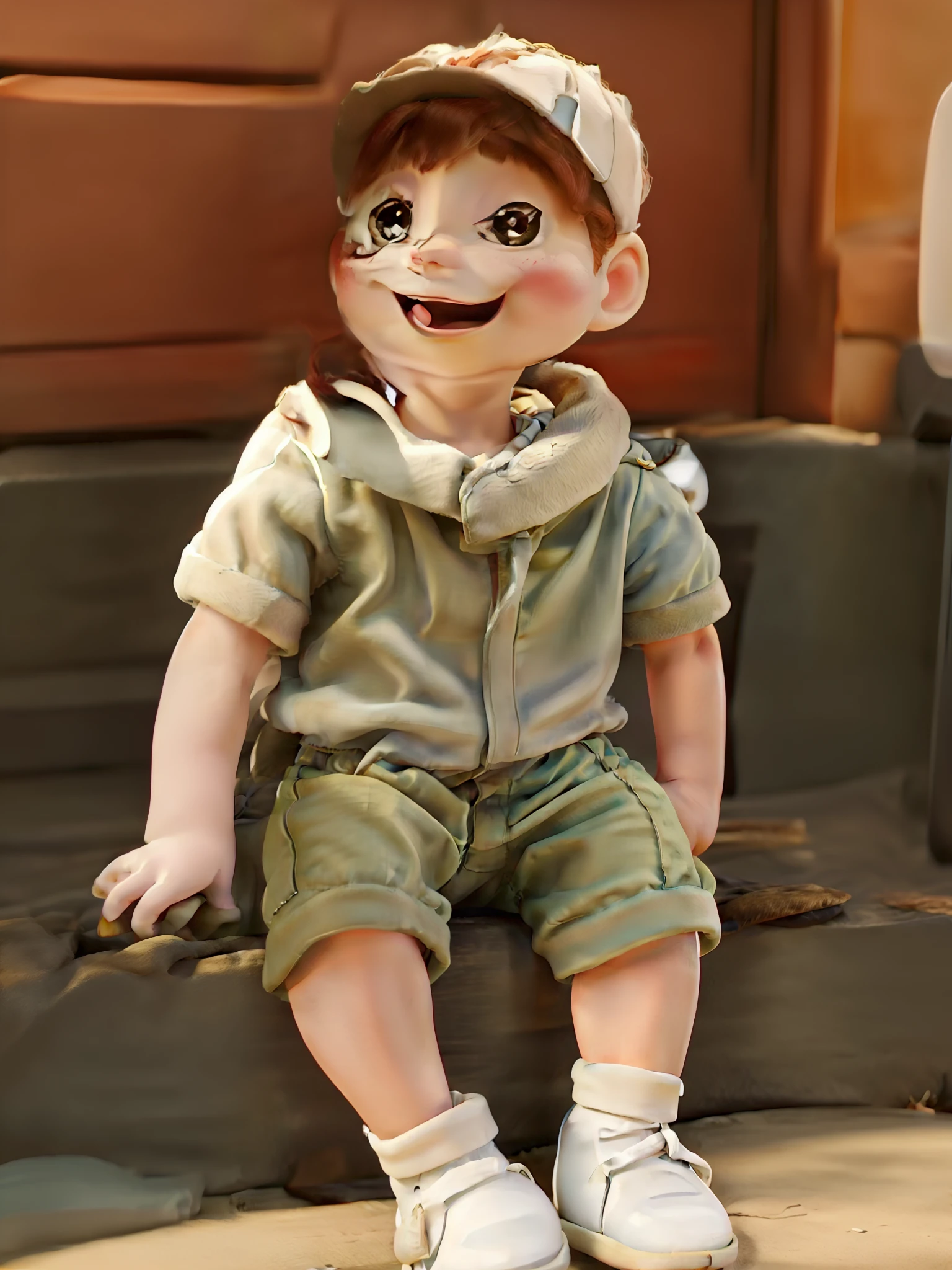 A white  in the style of Disney Pixar, alta qualidade, melhor qualidade