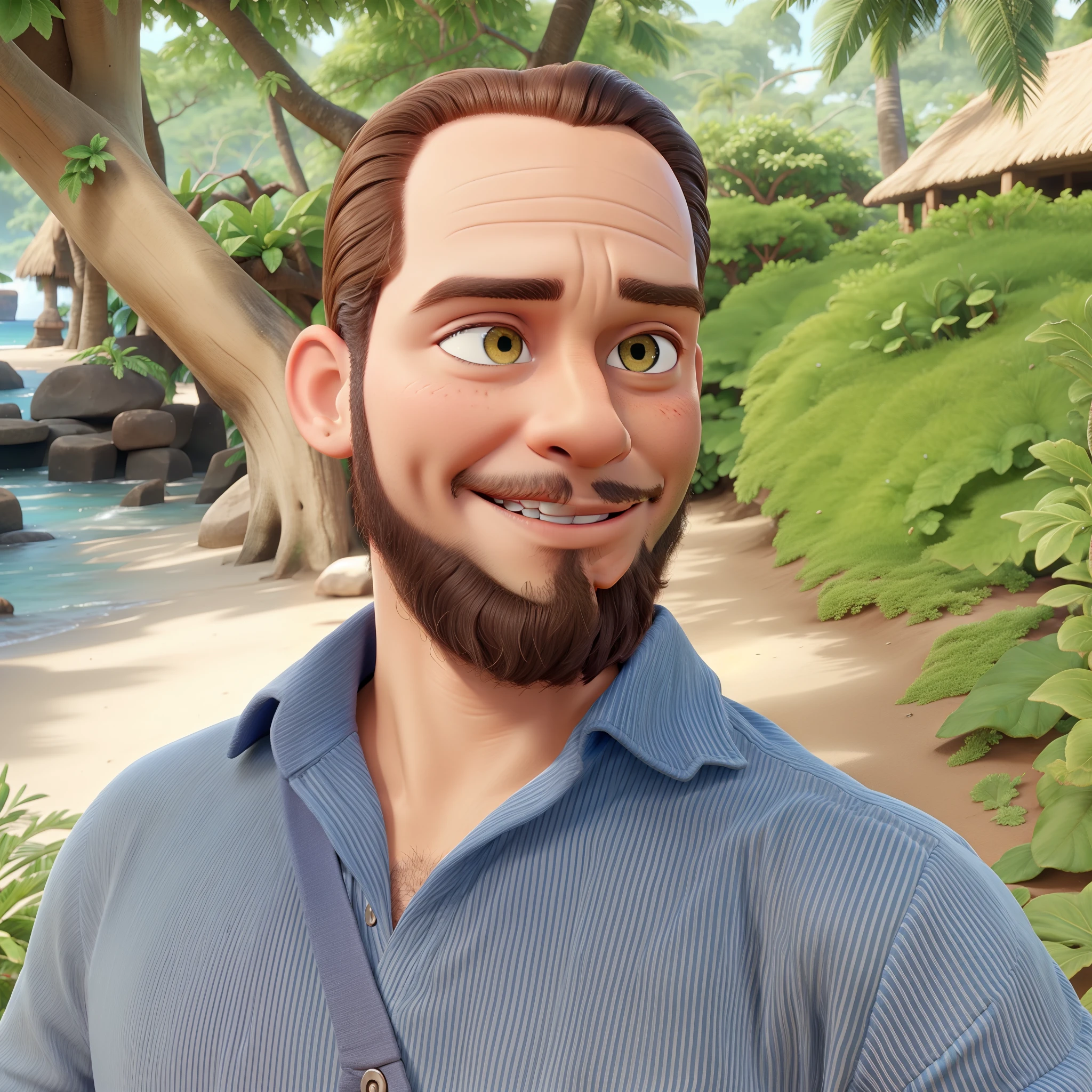tom da pele marrom