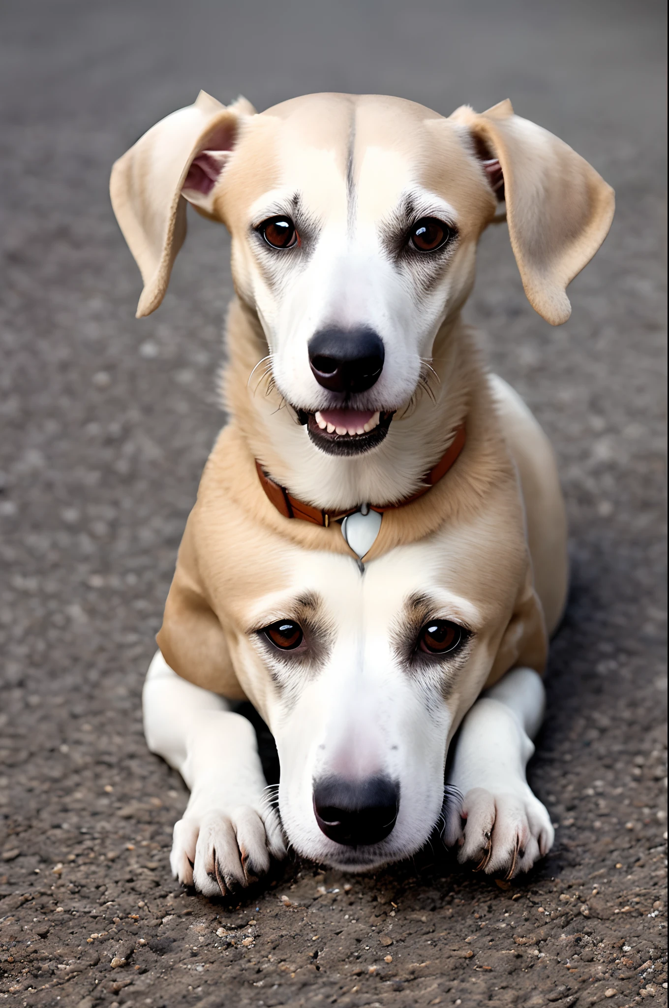 Cachorra whippet no estilo pixar