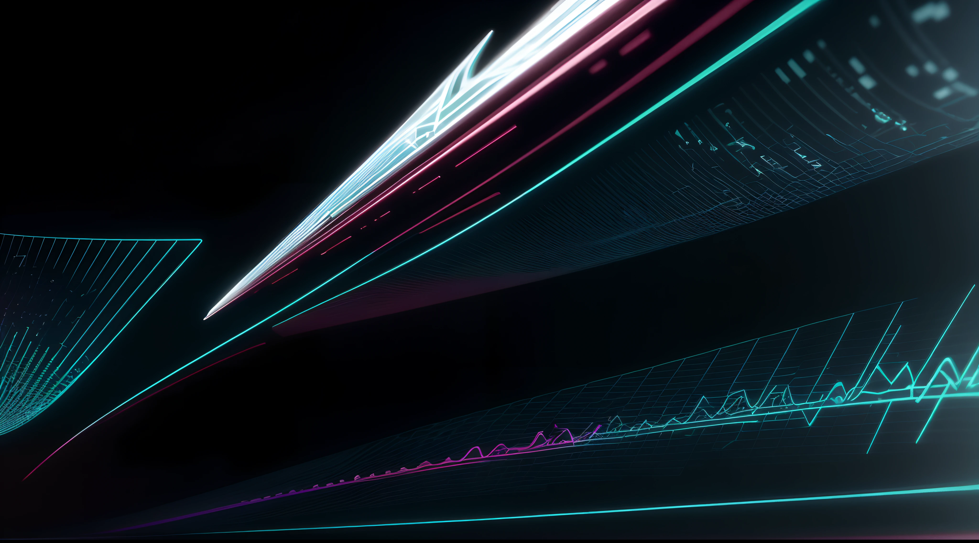 Engaging 3D visualization featuring stunning graphs、glinting