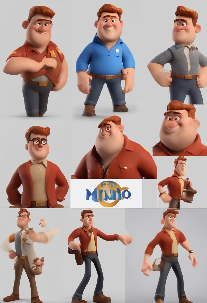 Cartoon character of a man with black glasses and a blue shirt, animation character, Caractere estilizado, animation style rendering, 3D estilizado, Arnold Maya render, 3 d render stylized, toon render keyshot, Personagem 3D, Personagem 3D, 3d rendering stylized, 3 d character render, personagem de desenho animado, Personagem de close up, Pose de personagem,  (Estilo Pixar) (master part:1.2) (Bokeh) (best quality) (pele detalhada) (textura detalhada) (8k) (argila) (Cinematic lighting) (foco nítido