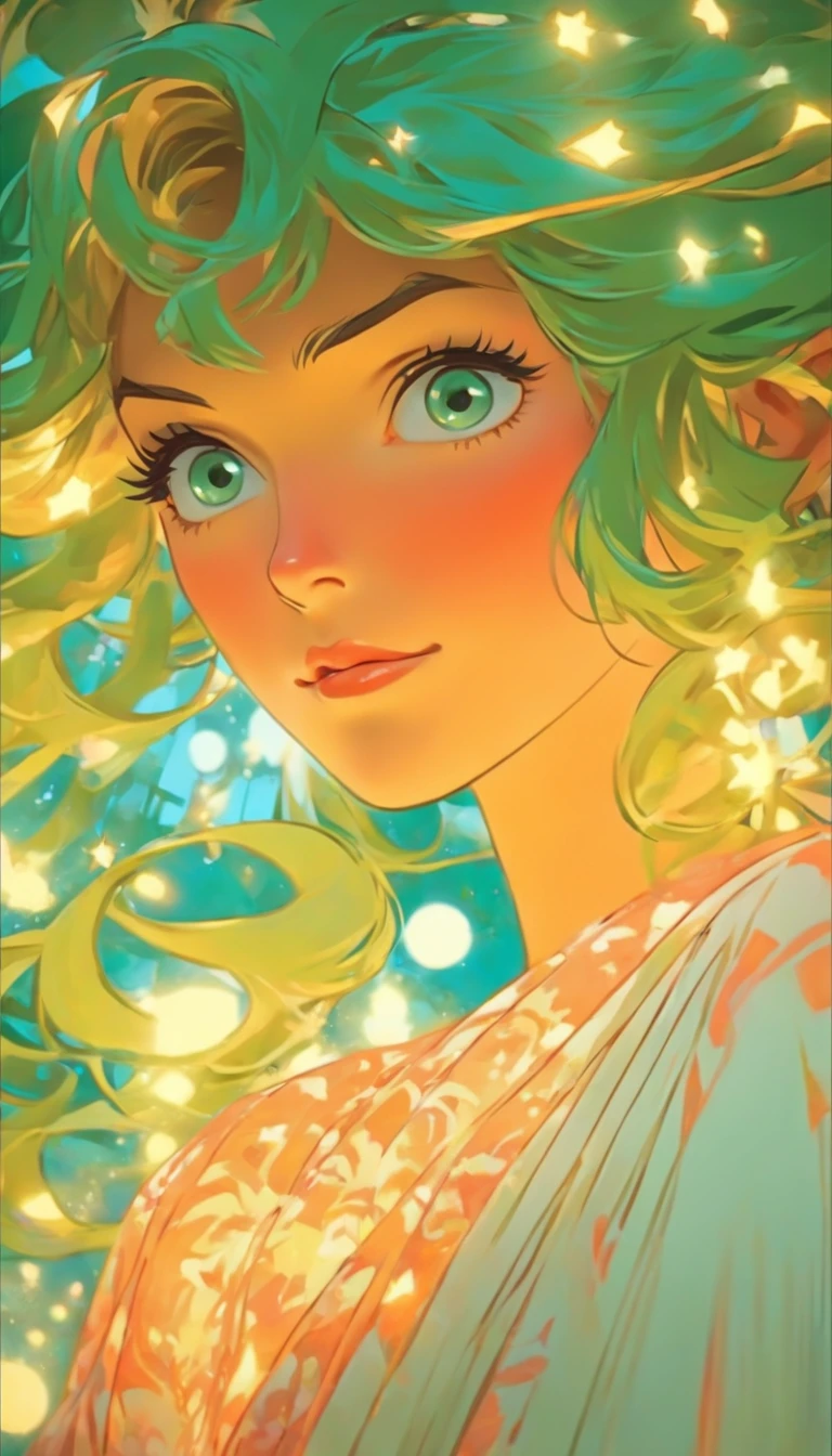 Arte hiperrealista de personagens femininas por David Hockney e Alphonse Mucha, arte de fantasia, Arte realista, dynamic lighting, art-station, volumeric lighting, Rostos altamente detalhados, 8 mil,Full HD, Concedido,, 1girl, No escuro, sombra profunda, discreto, Cowboy baleado, (Traje Oficial: 1.4), Cabelos compridos, cana, cabelo com luzes pretas