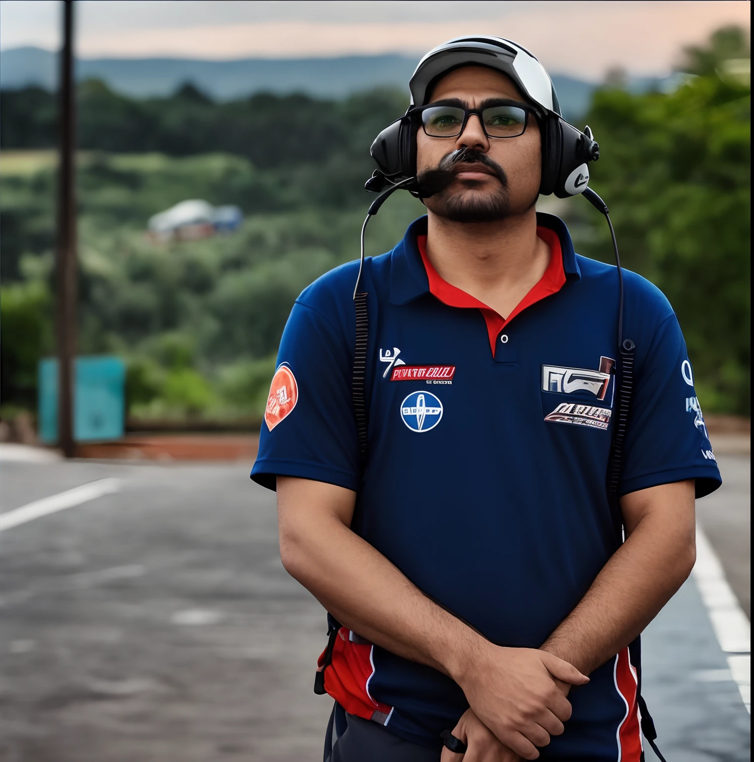 arafed man wearing a helmet and glasses standing in a parking lot, david rios ferreira, icaro carvalho, edon guraziu, inspired by Nathan Oliveira, by Willian Murai, andrea rocha, fernando guerra, daniel mirante, edu souza, sao paulo, diego fazio, by Fernando Gerassi, joseph moncada