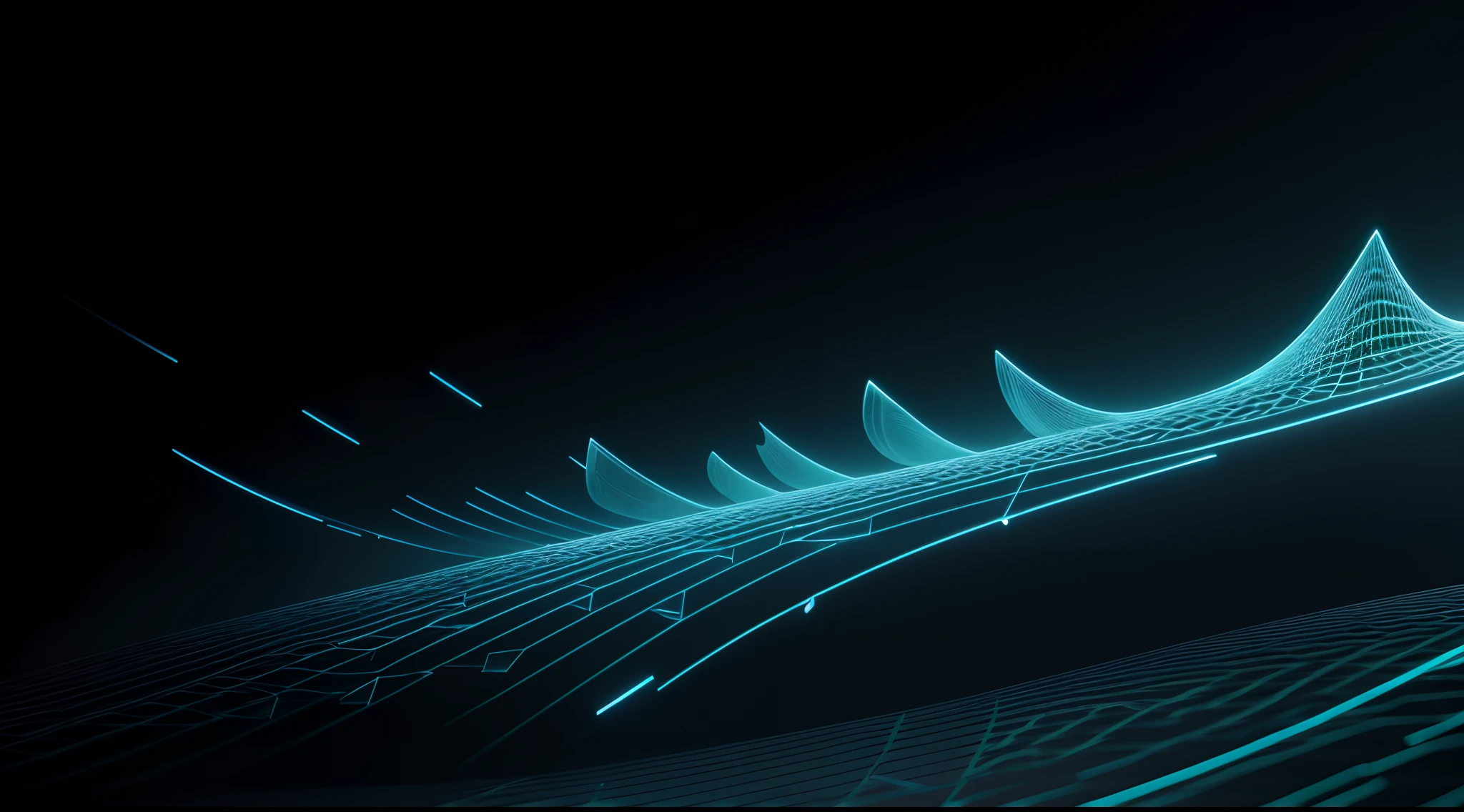 Engaging 3D visualization featuring stunning graphs、glinting