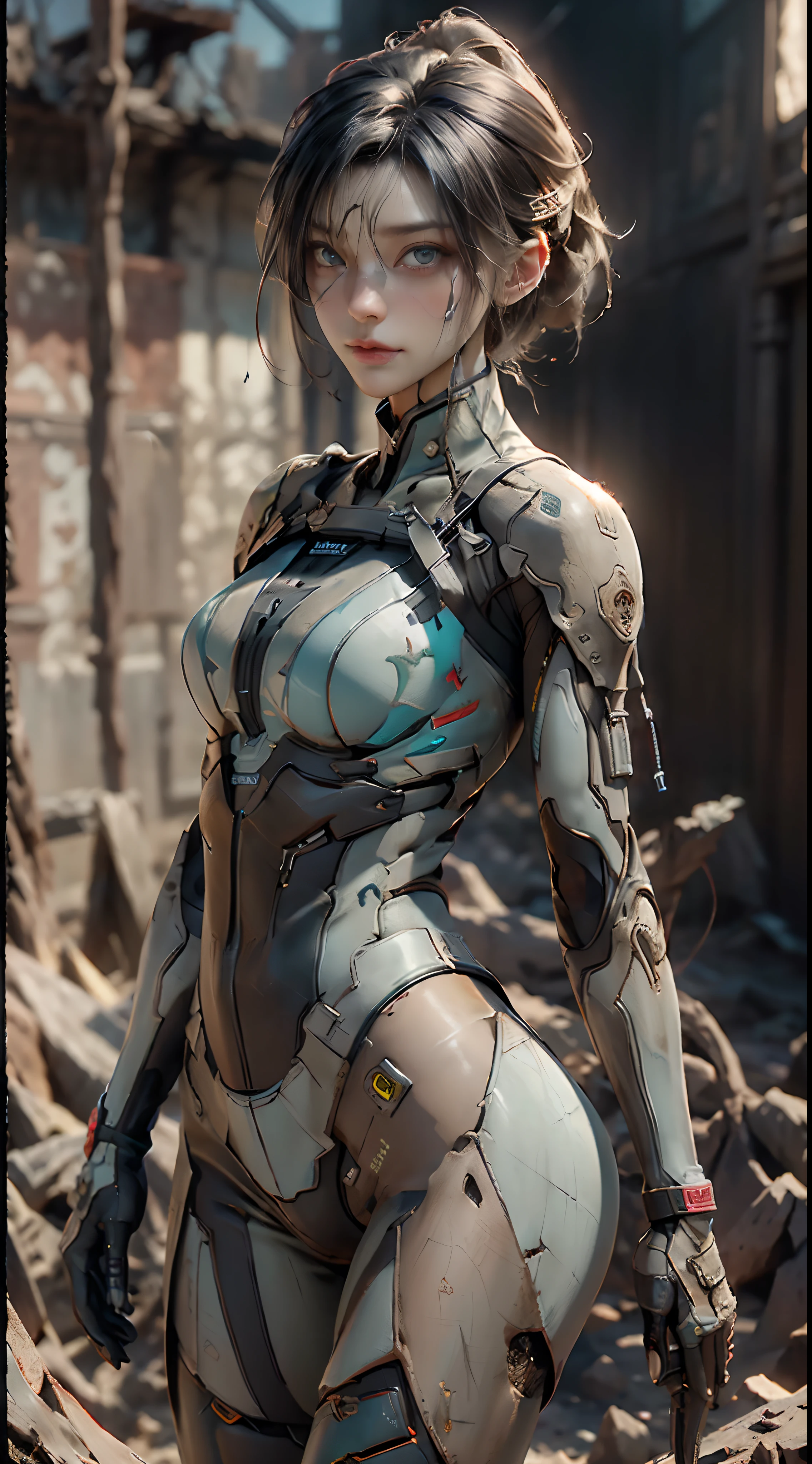 ((top-quality)), ((​masterpiece)), (detaileds:1.4), 。.。.。.3D, Beautiful Cyberpunk Woman Image,nffsw(HighDynamicRange),Ray traching,NVIDIA RTX,Hyper-Resolution,Unreal 5,Sub-surface scattering,PBR Texturing,Postprocess,Anisotropy Filtering,depth of fields,Maximum clarity and sharpness,multi-layer texture,Albedo and specular maps,Surface Shading,Accurate simulation of light-material interactions,perfectly proportions,Octane Rendering,Two-tone lighting,Wide aperture,Low ISO、White Balance、thirds rule、8K Raw、(((place々Clothes are torn)))(((Clothes are tattered)))(((The face is stained with dirt and dust)))(((sad Facial expression)))