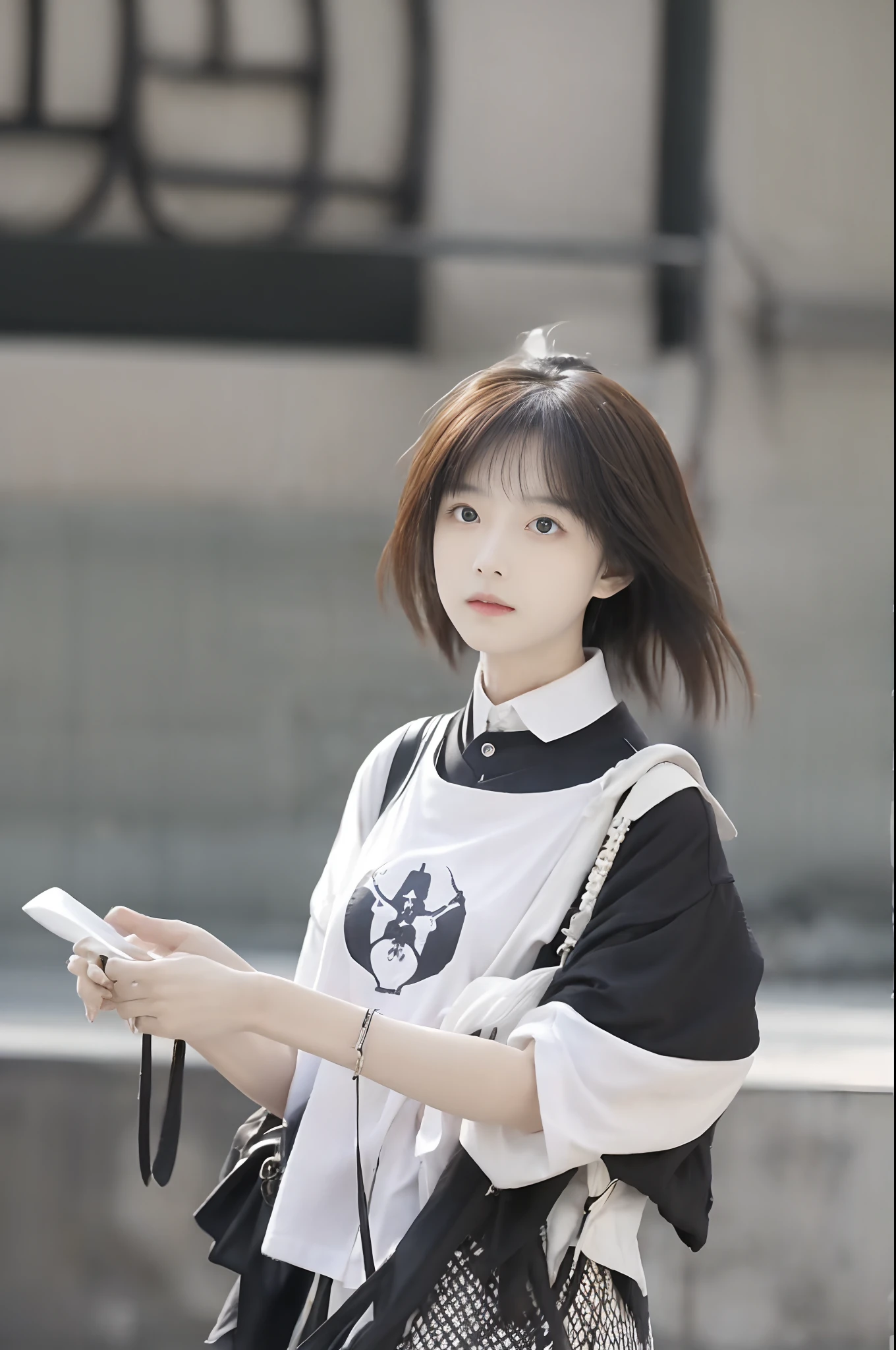 White avatar teenager two-dimensional all-white WeChat