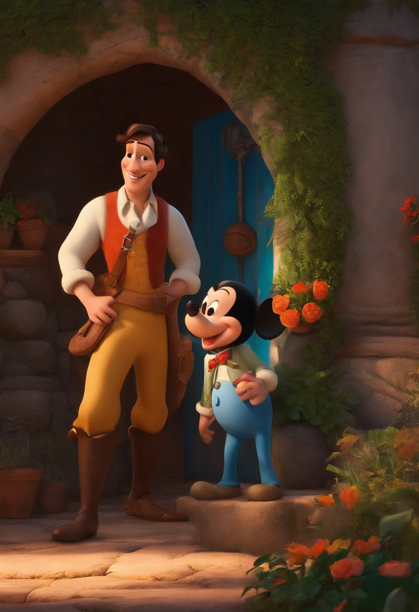 a disney smiling manb by Antonio Parreiras, inspired by Antonio Parreiras, by Felipe Seade, by Márta Lacza, by Ramón Silva, by Luis Miranda, by Samuel Silva, by João Artur da Silva