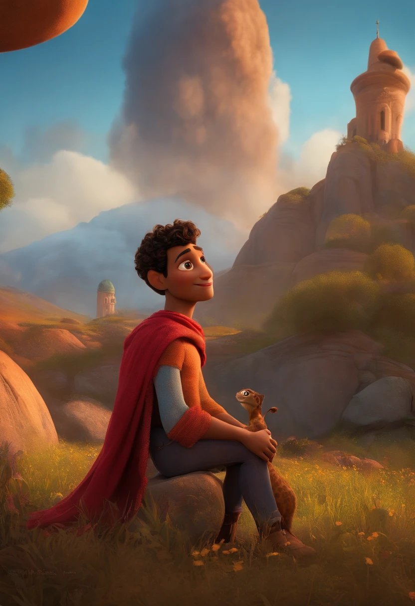 Criar um personagem no estilo pixar dentro de um jaleco. personagem morena