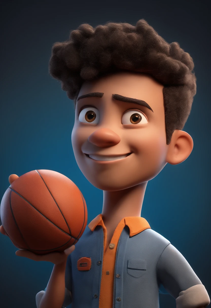 personagem dos desenhos animados de um menino de 12 anos olhos pretos e uma camisa azul, animation character, Caractere estilizado, animation style rendering, 3D estilizado, Arnold Maya render, 3 d render stylized, toon render keyshot, Personagem 3D, Personagem 3D, 3d rendering stylized, 3 d character render, personagem de desenho animado, Personagem de close up, Pose de personagem, (Estilo Pixar) (master part:1.2) (Bokeh) (best quality) (pele detalhada) (textura detalhada) (8k) (argila) (Cinematic lighting) (foco nítido
