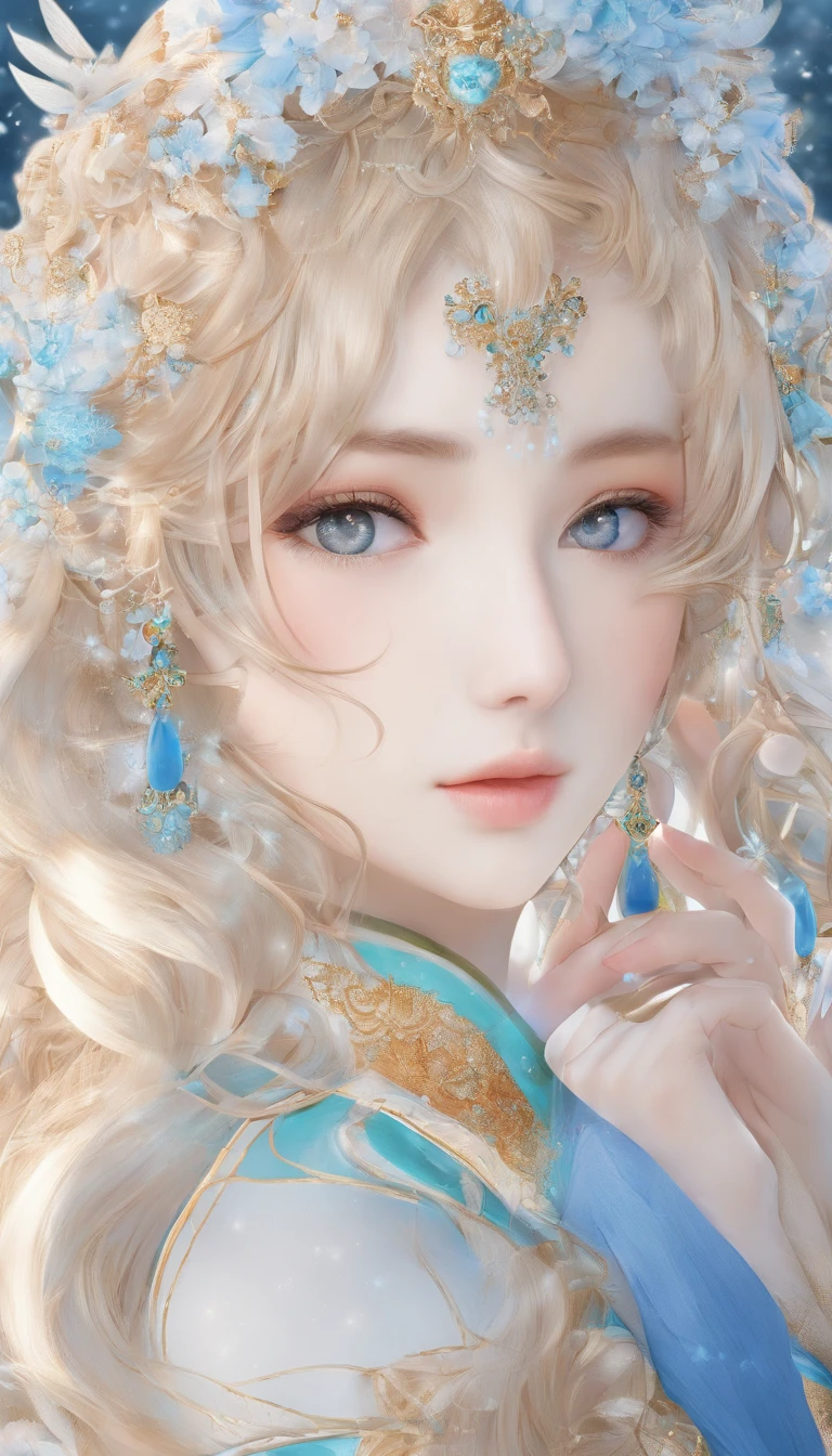 High Quality, Best Quality, Photorealistic, Raw Photo, Realistic, Ultra Real 8K CG, Ultra Detail, High Definition, Masterpiece, 1 Girl, 18 yrs ols, Female Beautiful Face, Soft Face, Elegant, Long Hair, Blue Eyes, Light Blue Eyes, Close Up, Intricate Details, Detailed Textures, Fine Details, Front Face , female natural body, sexy, very beautiful young female face,