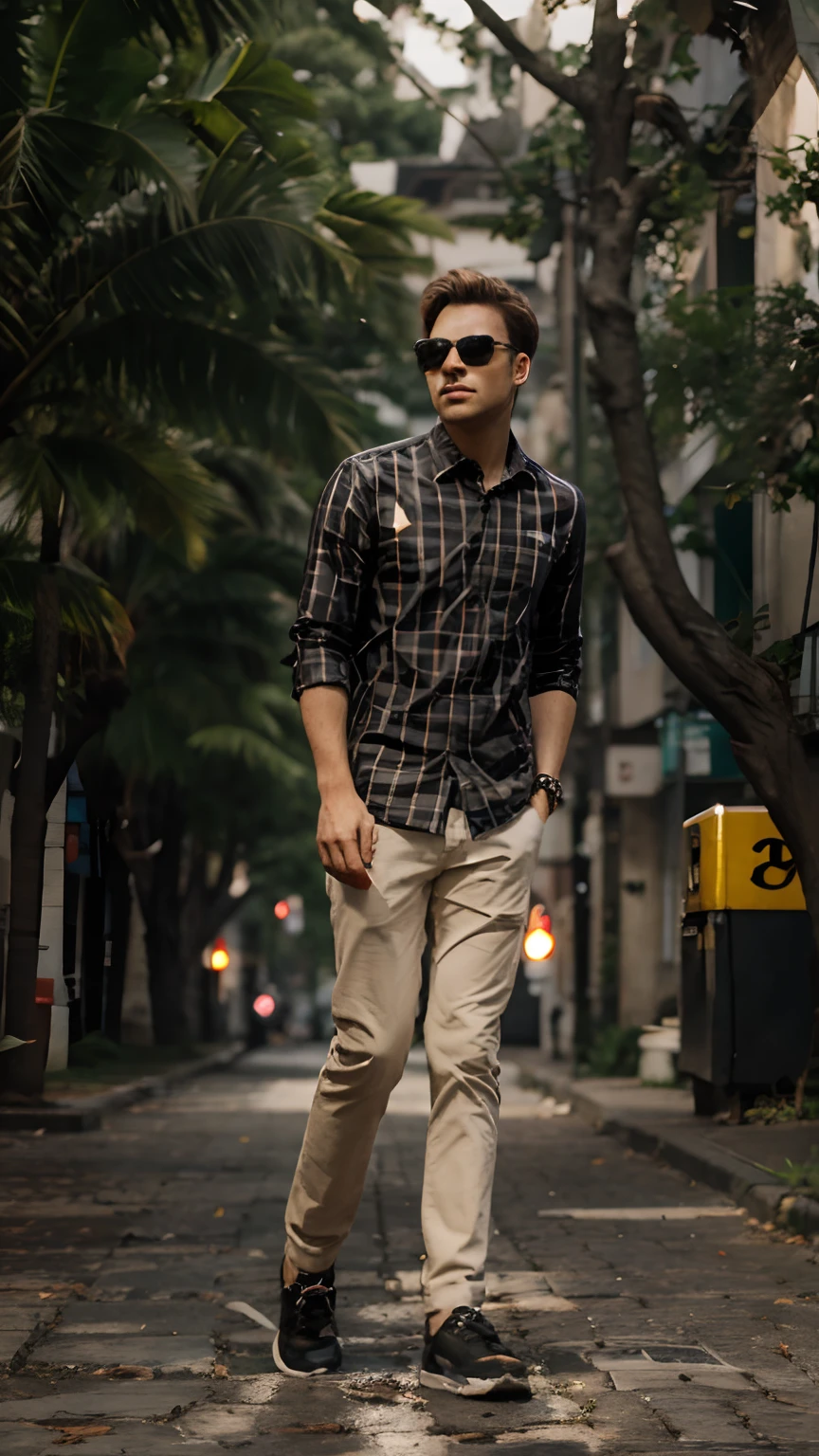 add sunglass in face