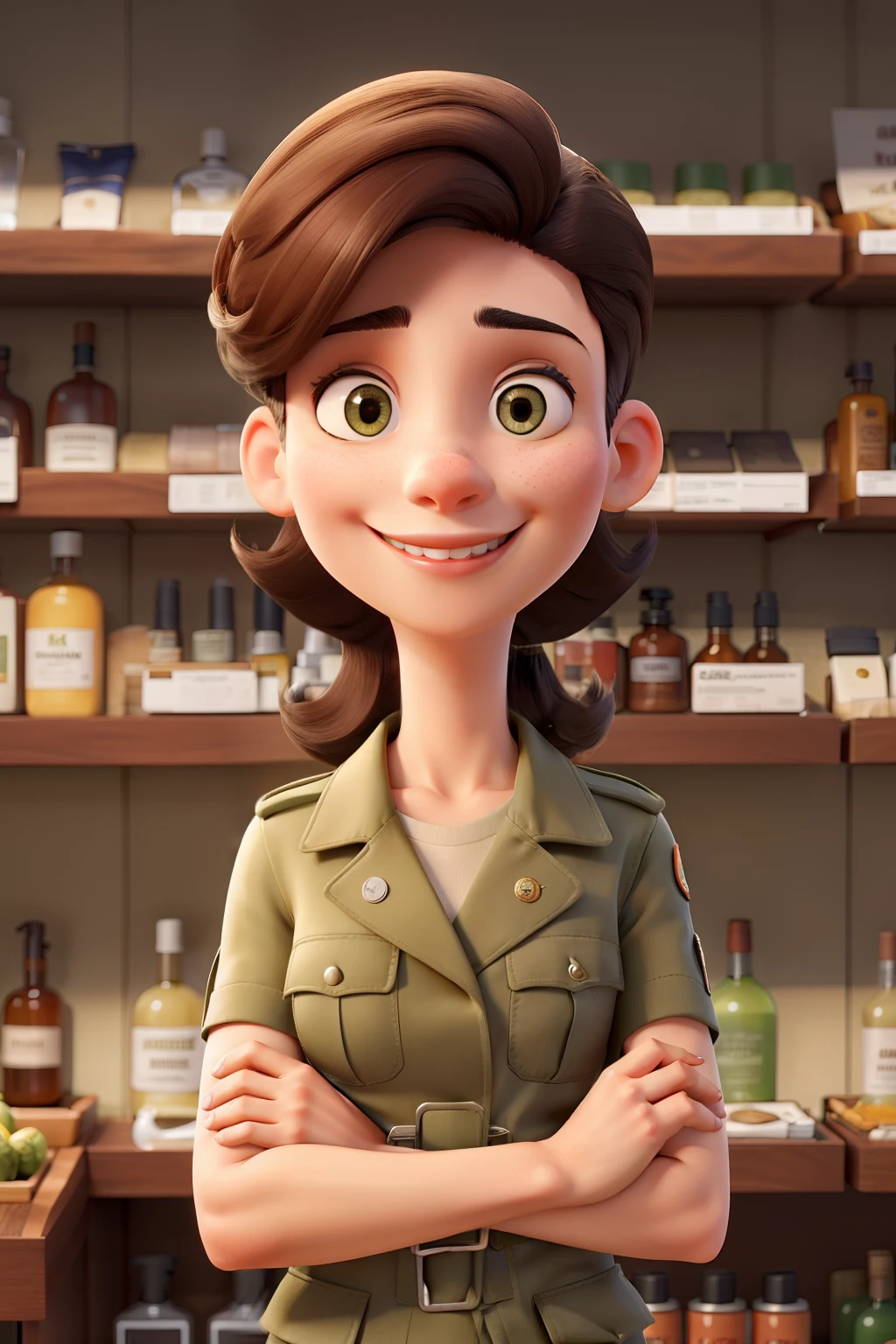 Farmaceutico corte de cabelo militar