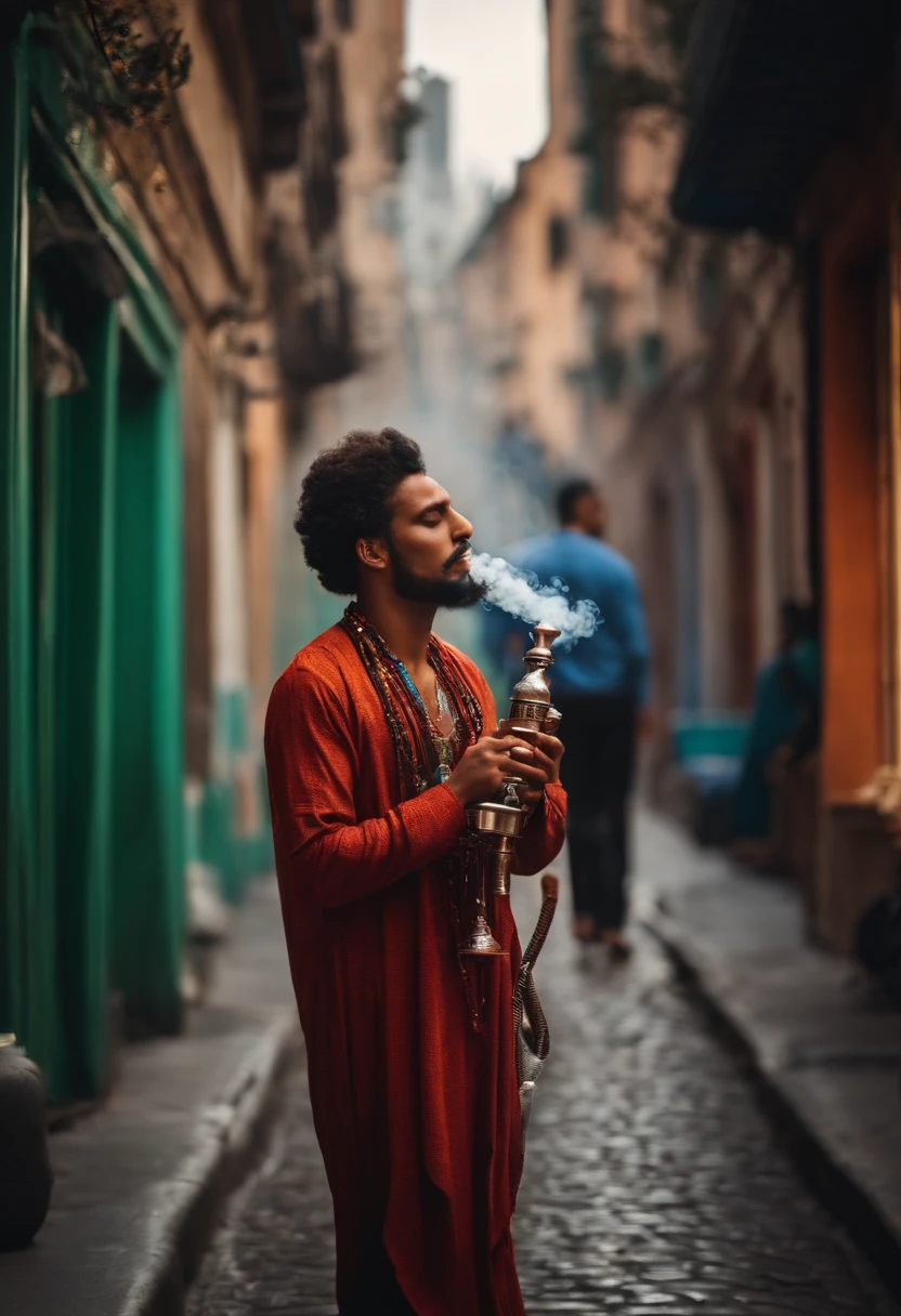 You smoke hookah on the street